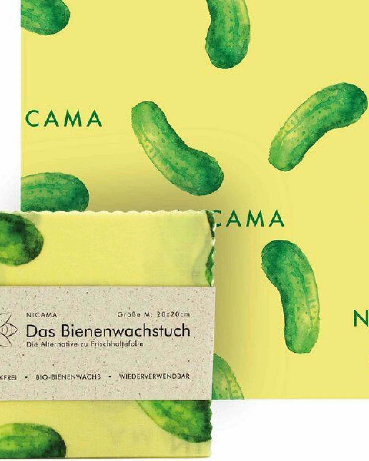 NICAMA Bienenwachstuch "Grüne Gurke" – Ansicht 2