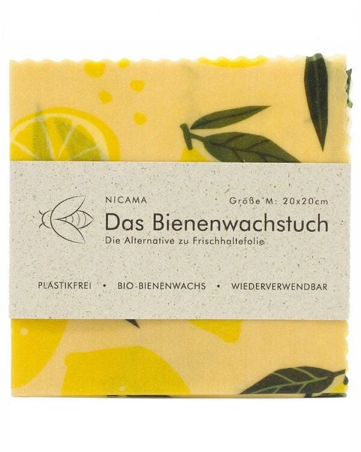 NICAMA Bienenwachstuch "Zittrige Zitrone"