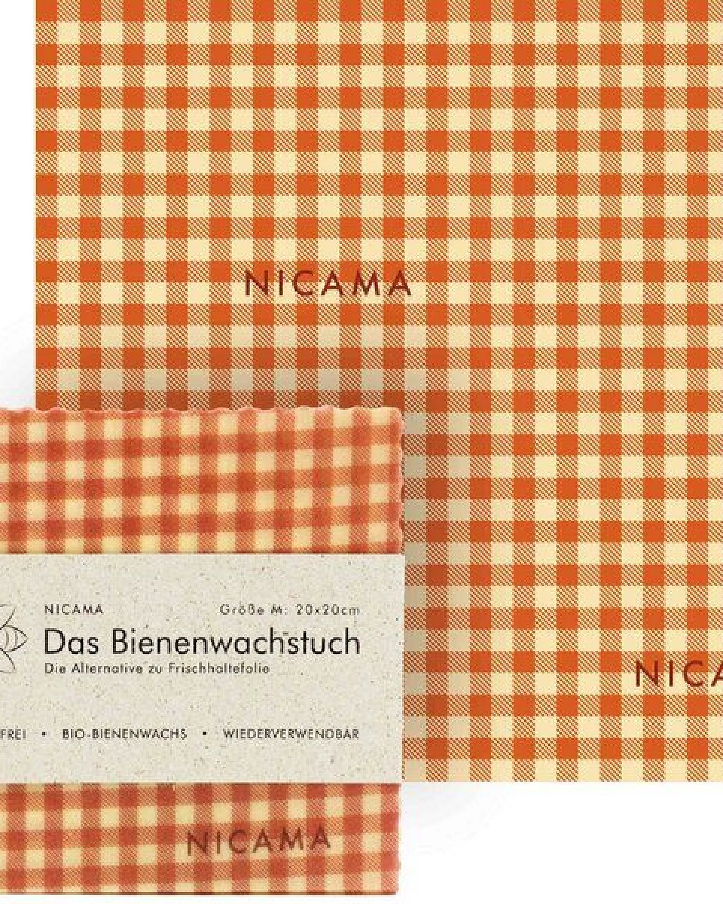 NICAMA Bienenwachstuch "klassisch rot" – Ansicht 2