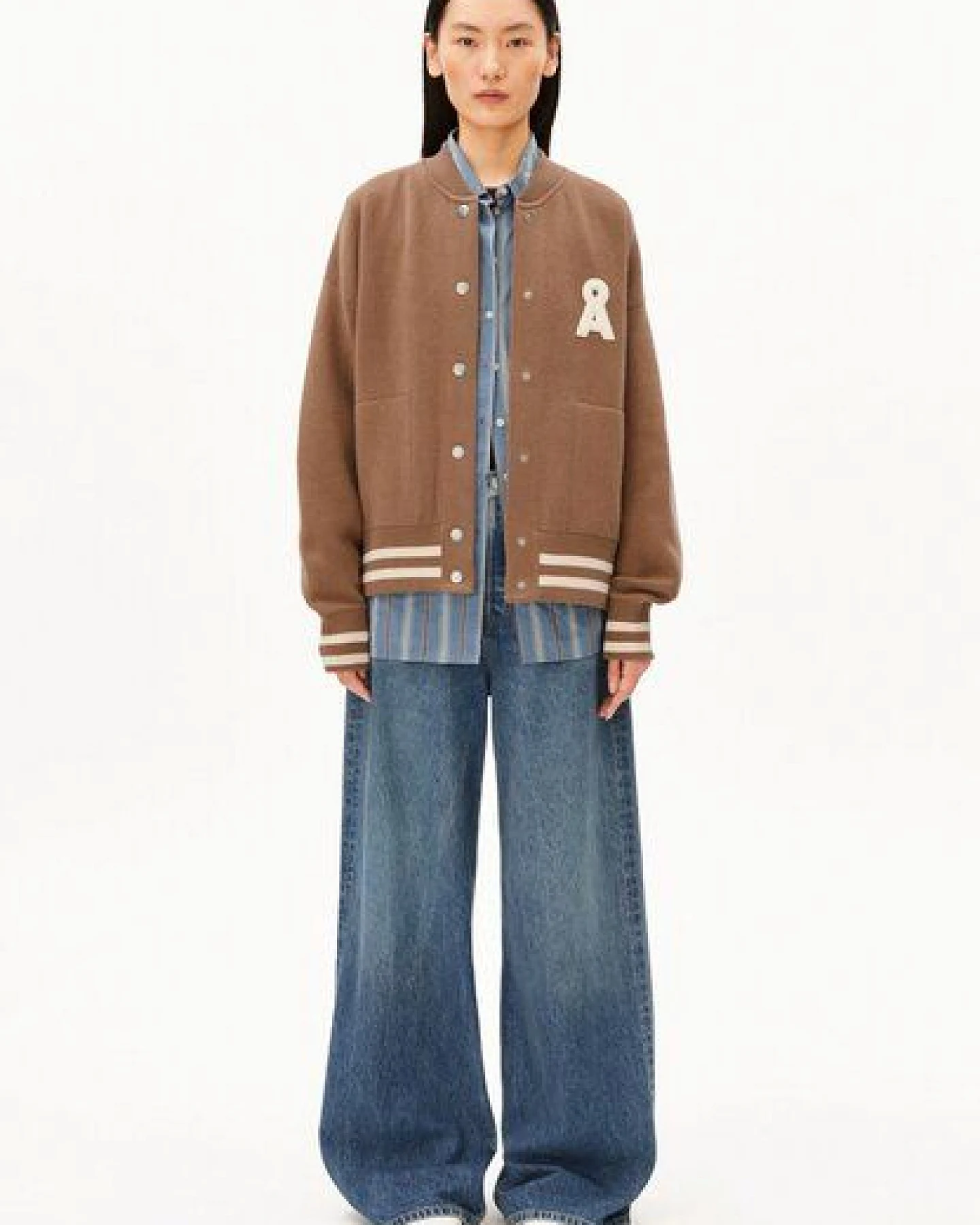ARMEDANGELS ICONIC Å AALISON Damen Collegejacke aus Bio-Woll Mix – Ansicht 4