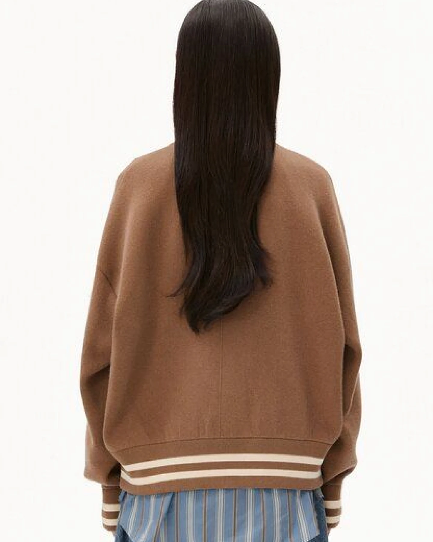 ARMEDANGELS ICONIC Å AALISON Damen Collegejacke aus Bio-Woll Mix – Ansicht 2