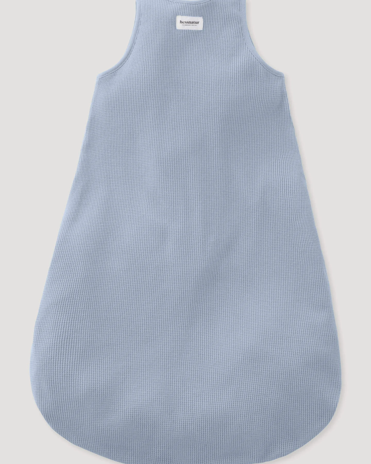 hessnatur Baby Piqué Schlafsack aus Bio-Baumwolle - blau - Größe 110cm – Ansicht 2