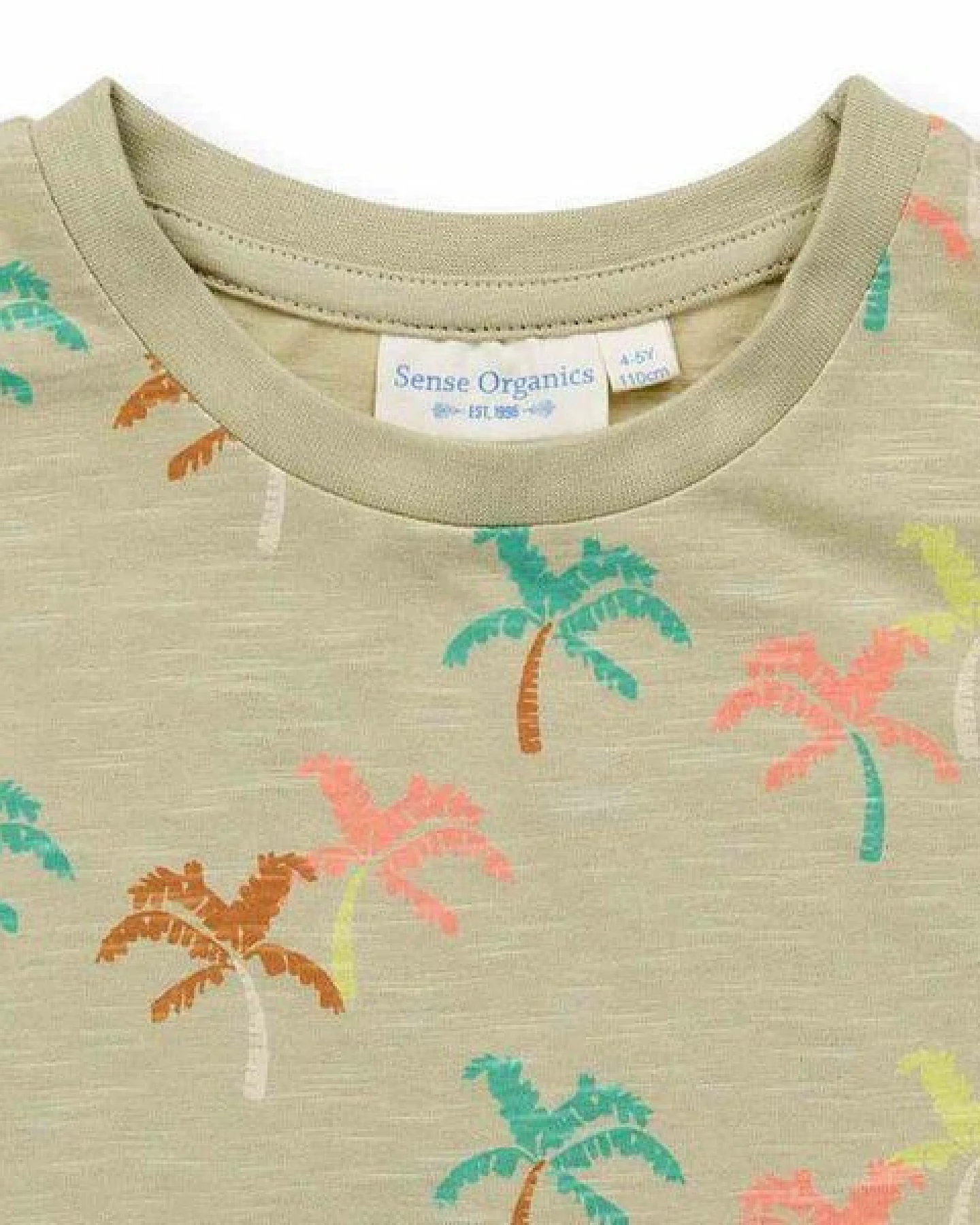 Sense Organics Mädchen T-Shirt mit Palmen, Modell NANA – Ansicht 2