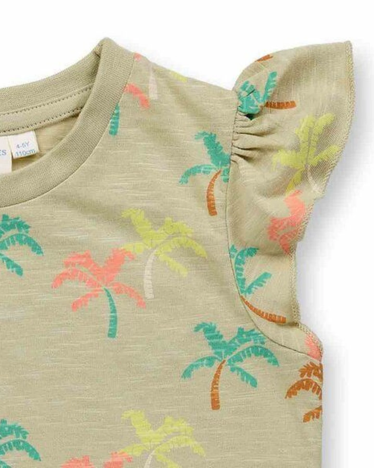 Sense Organics Mädchen T-Shirt mit Palmen, Modell NANA – Ansicht 3