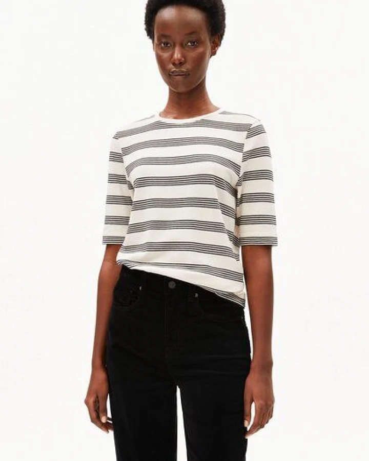 ARMEDANGELS JAANISARA FINE STRIPE Damen T-Shirt aus Bio-Baumwoll Mix