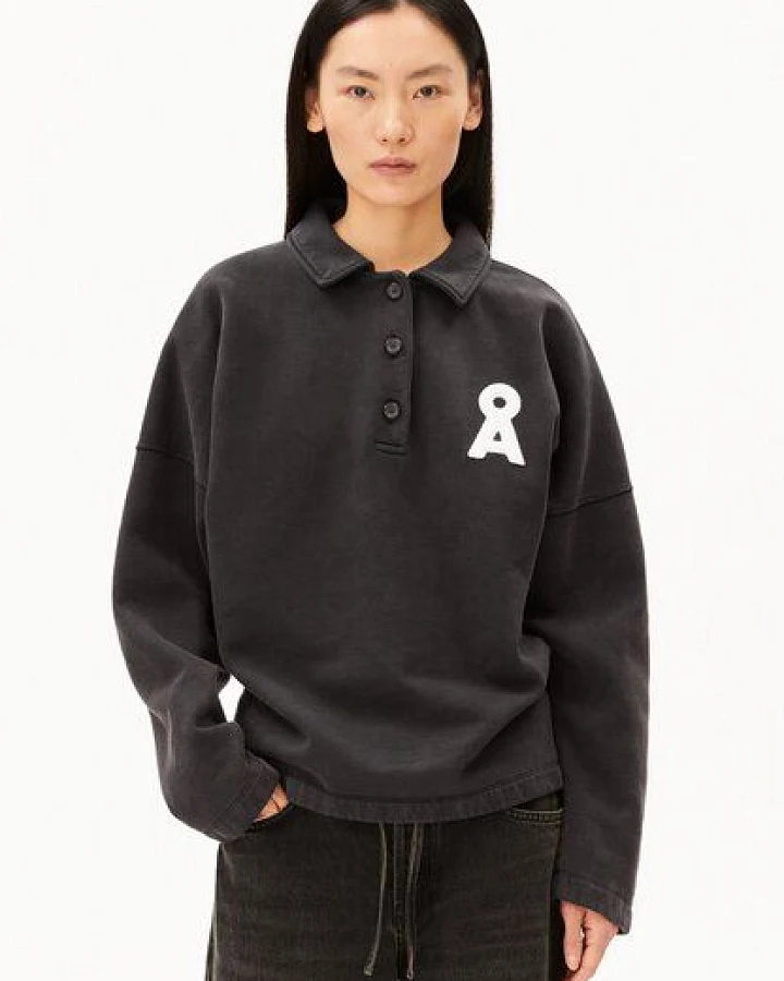 Produktseite: ARMEDANGELS POLO Damen Sweatshirt aus 100% Bio-Baumwolle