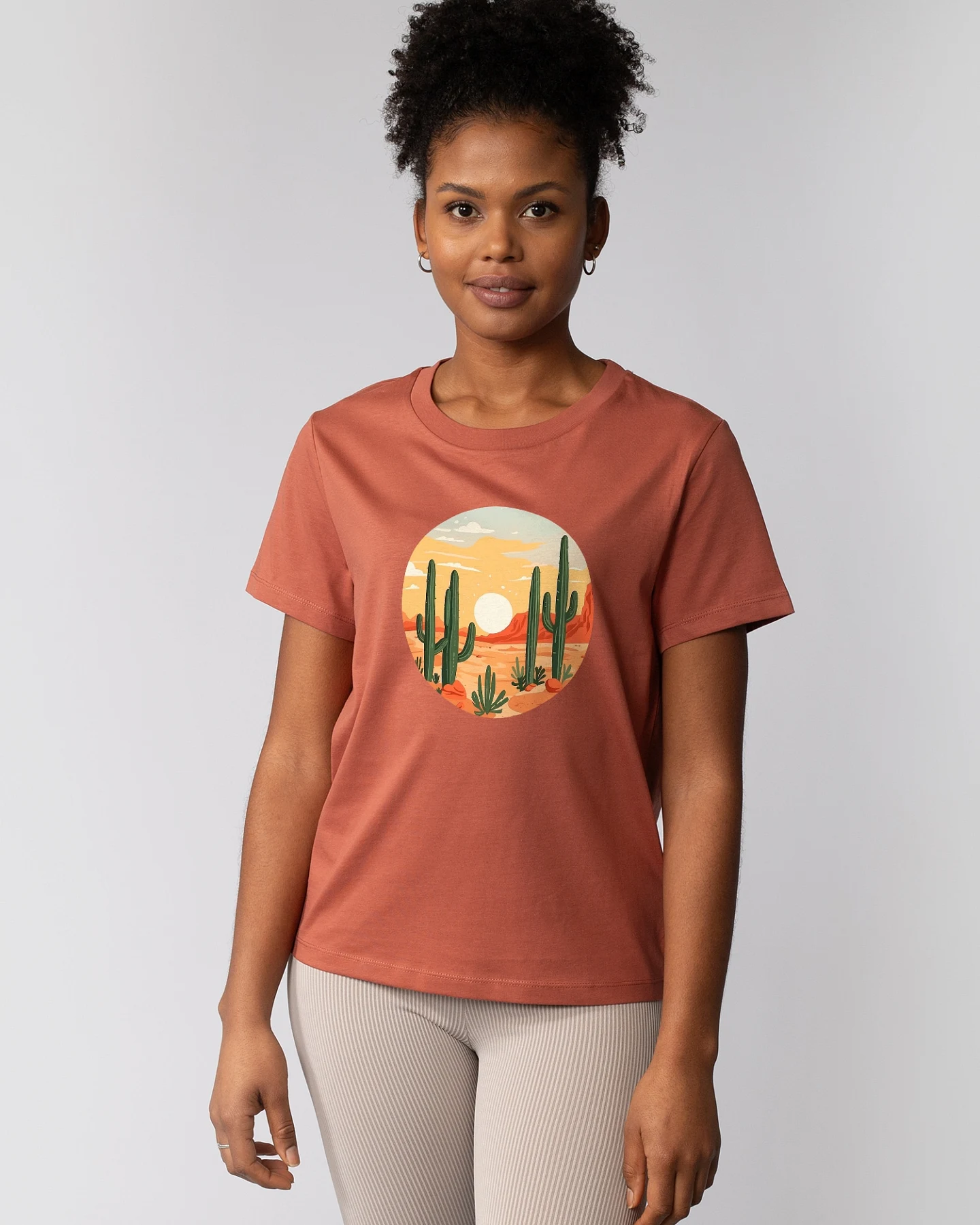 Watapparel T-Shirt Sonnenuntergang In Der Wüste – Ansicht 2