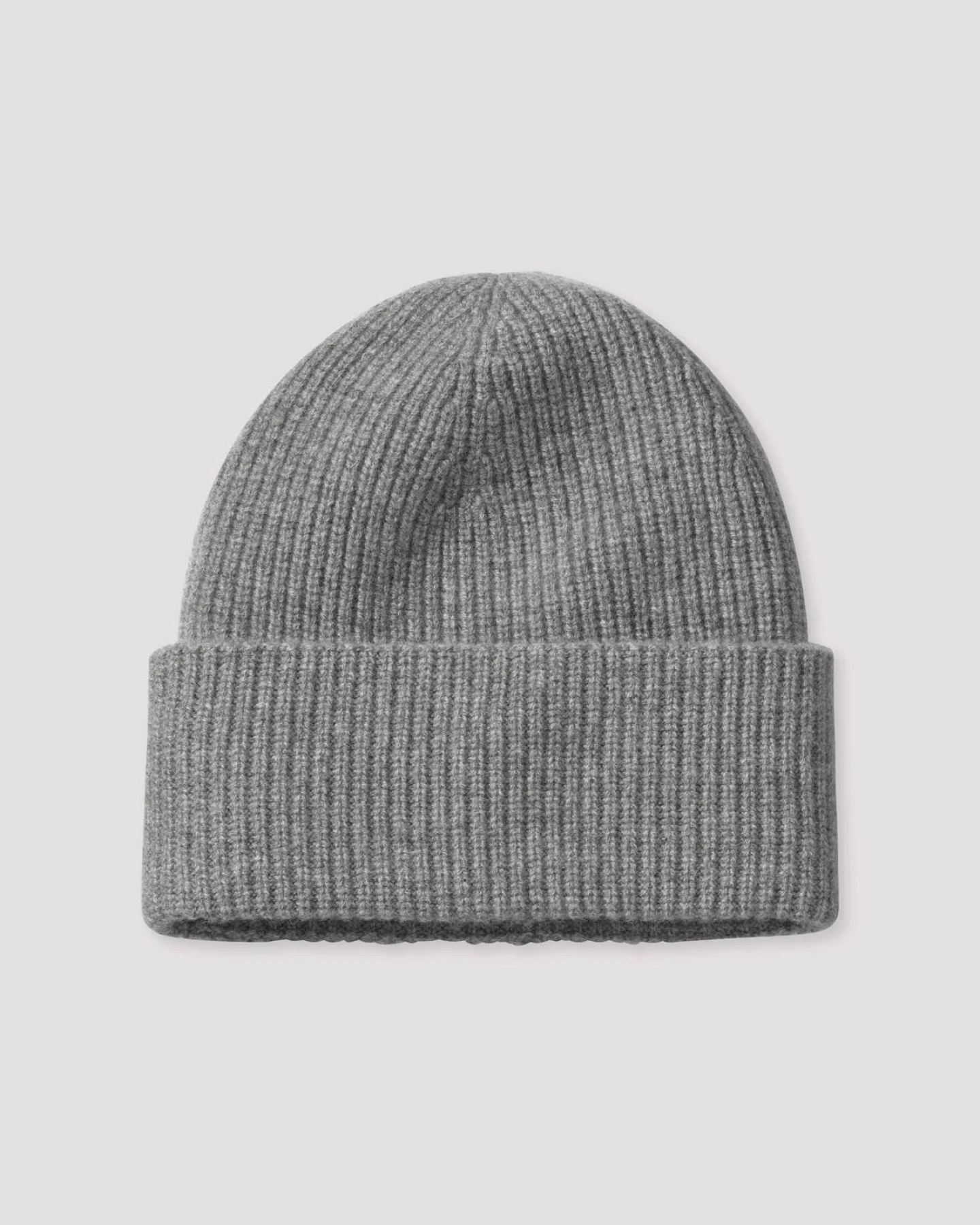 hessnatur Damen Strick Mütze aus Bio-Merinowolle mit Cashmere - grau - Größe 1size – Ansicht 3