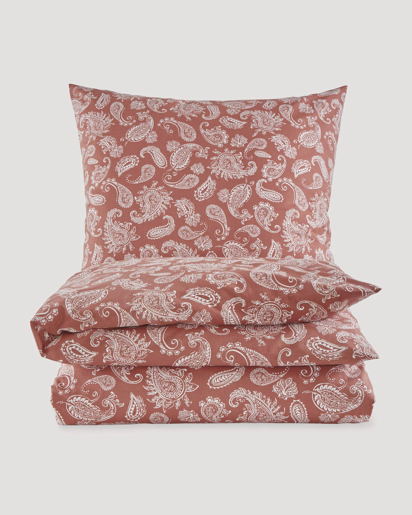 hessnatur Perkal Bettwäsche Set AMARA aus Bio-Baumwolle - orange - Größe 135x200 / 40x80 cm – Ansicht 3