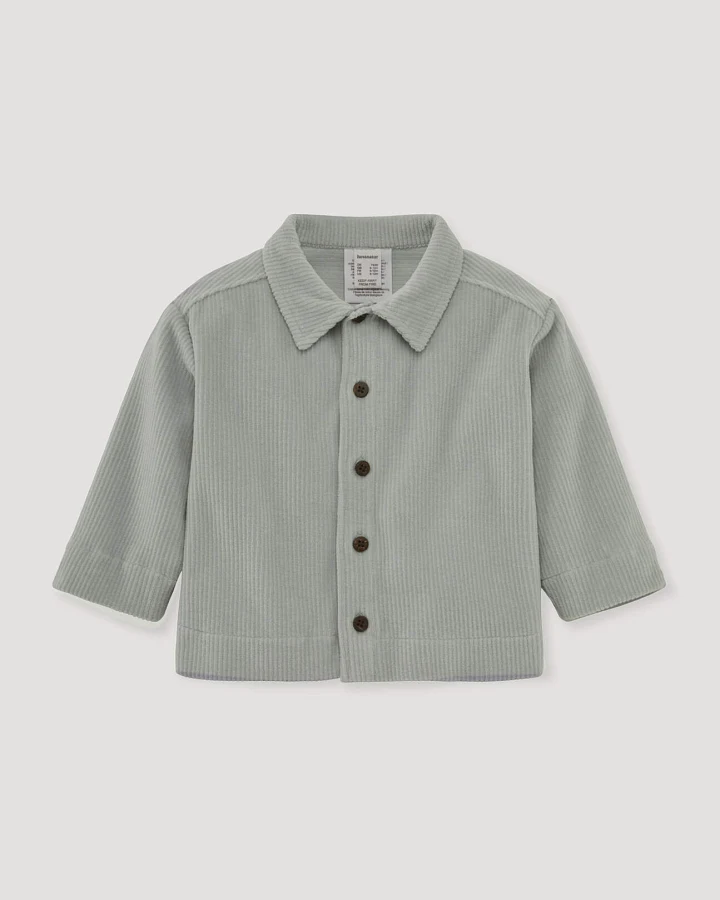 hessnatur Baby Cord-Jacke Mini Boho aus Bio-Baumwolle - blau - Größe 62/68