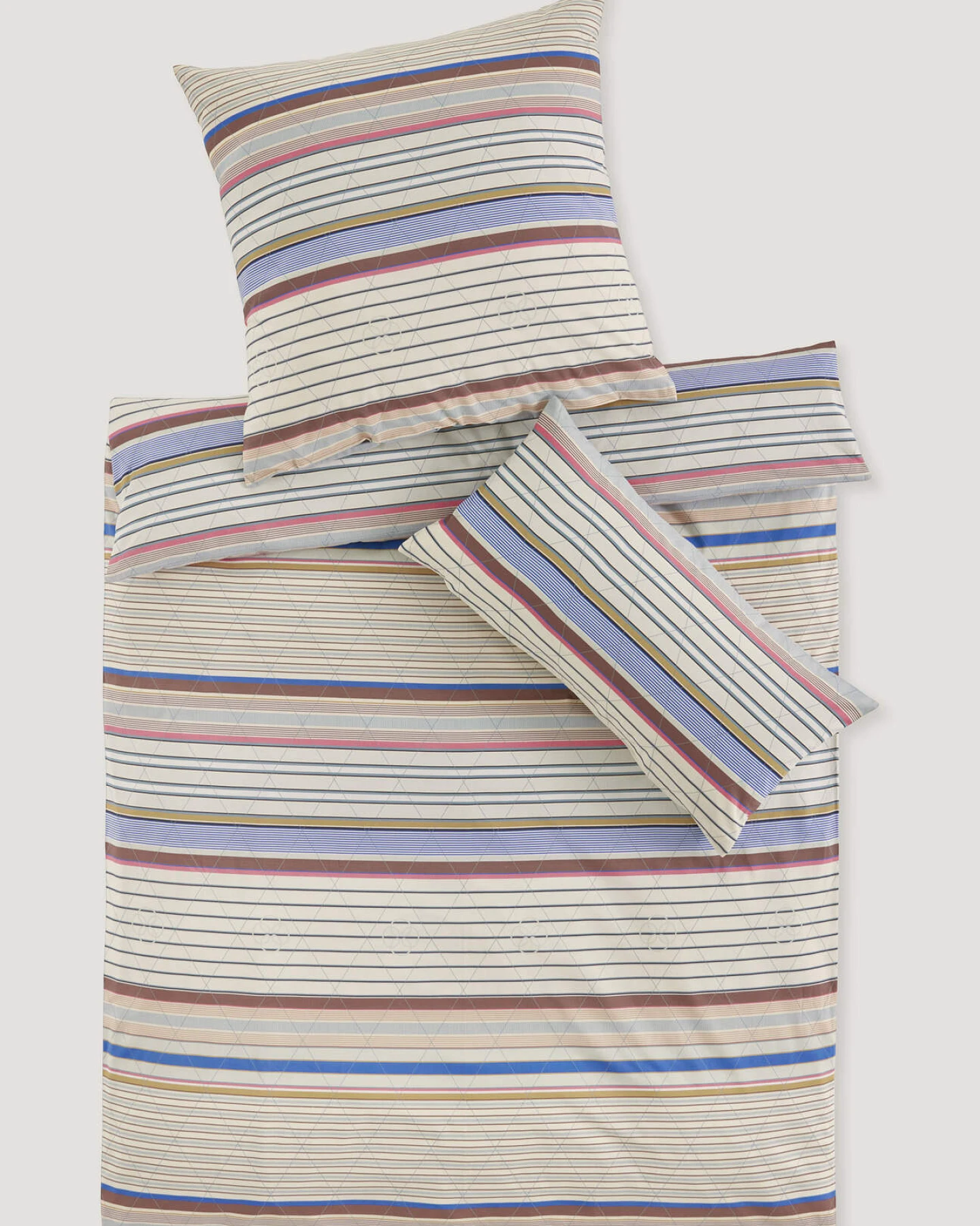 hessnatur Renforcé Bettwäsche Set JAMAL aus Bio-Baumwolle - gelb - Größe 155x220 / 80x80 cm – Ansicht 2