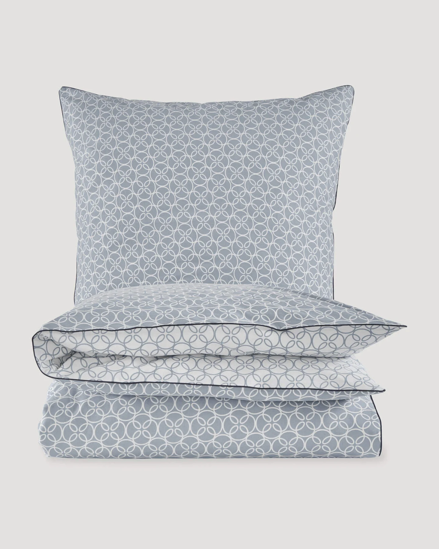 hessnatur Renforcé Wendebettwäsche Set SELKE aus Bio-Baumwolle - blau - Größe 135x200 / 40x80 cm – Ansicht 3