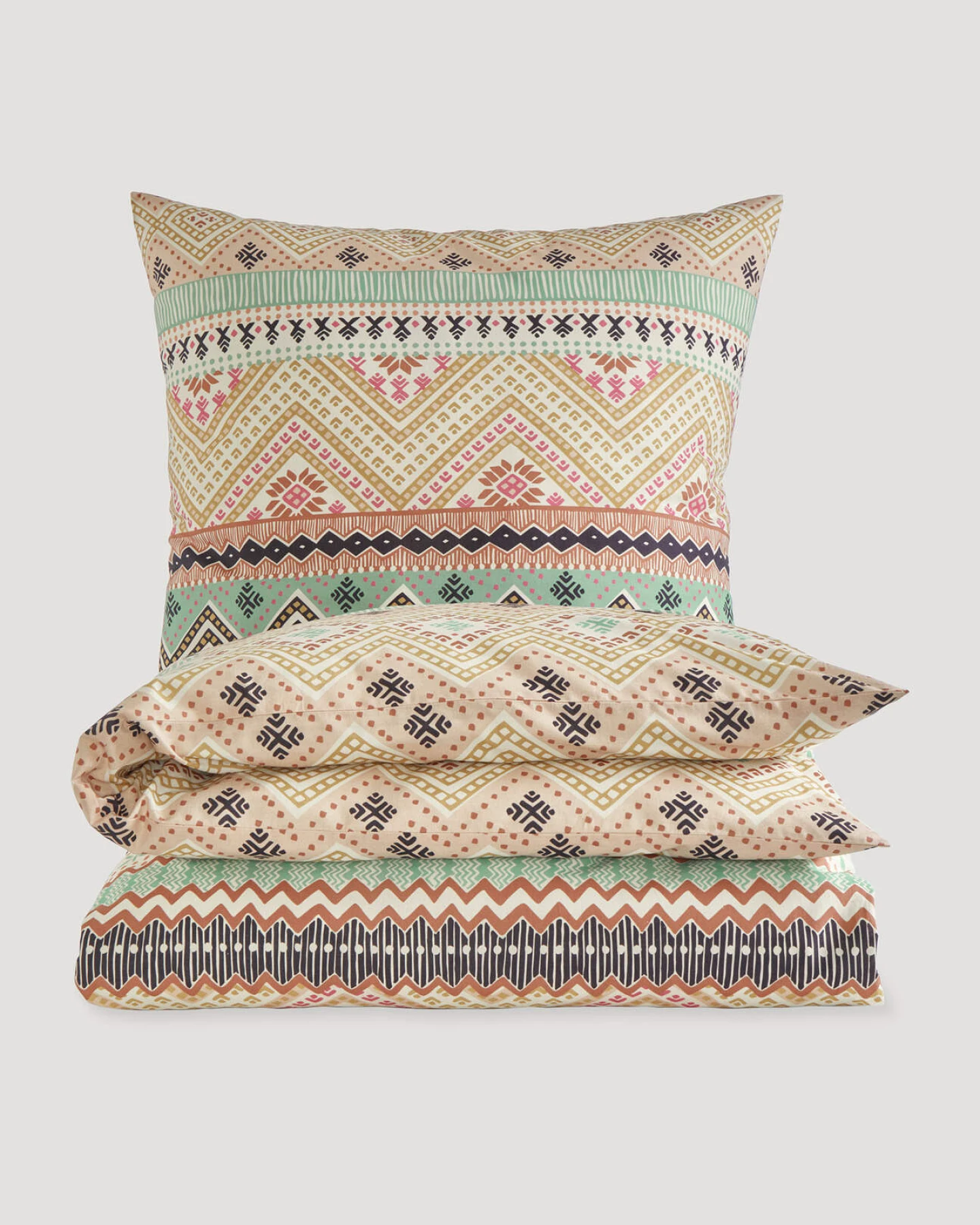 hessnatur Renforcé Bettwäsche Set TERANI aus Bio-Baumwolle - gelb - Größe 155x220 / 40x80 cm – Ansicht 3