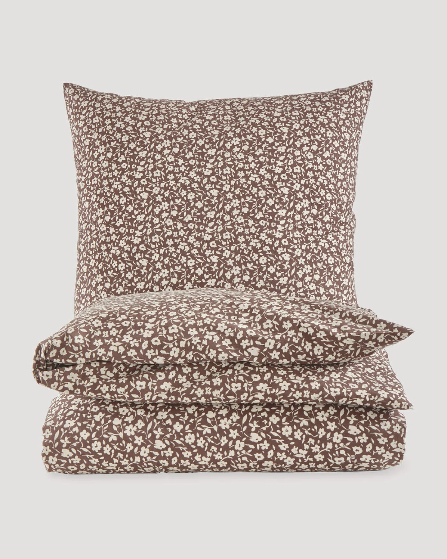 hessnatur Renforcé Bettwäsche Set MILLIE aus Bio-Baumwolle - braun - Größe 155x220 / 80x80 cm – Ansicht 2