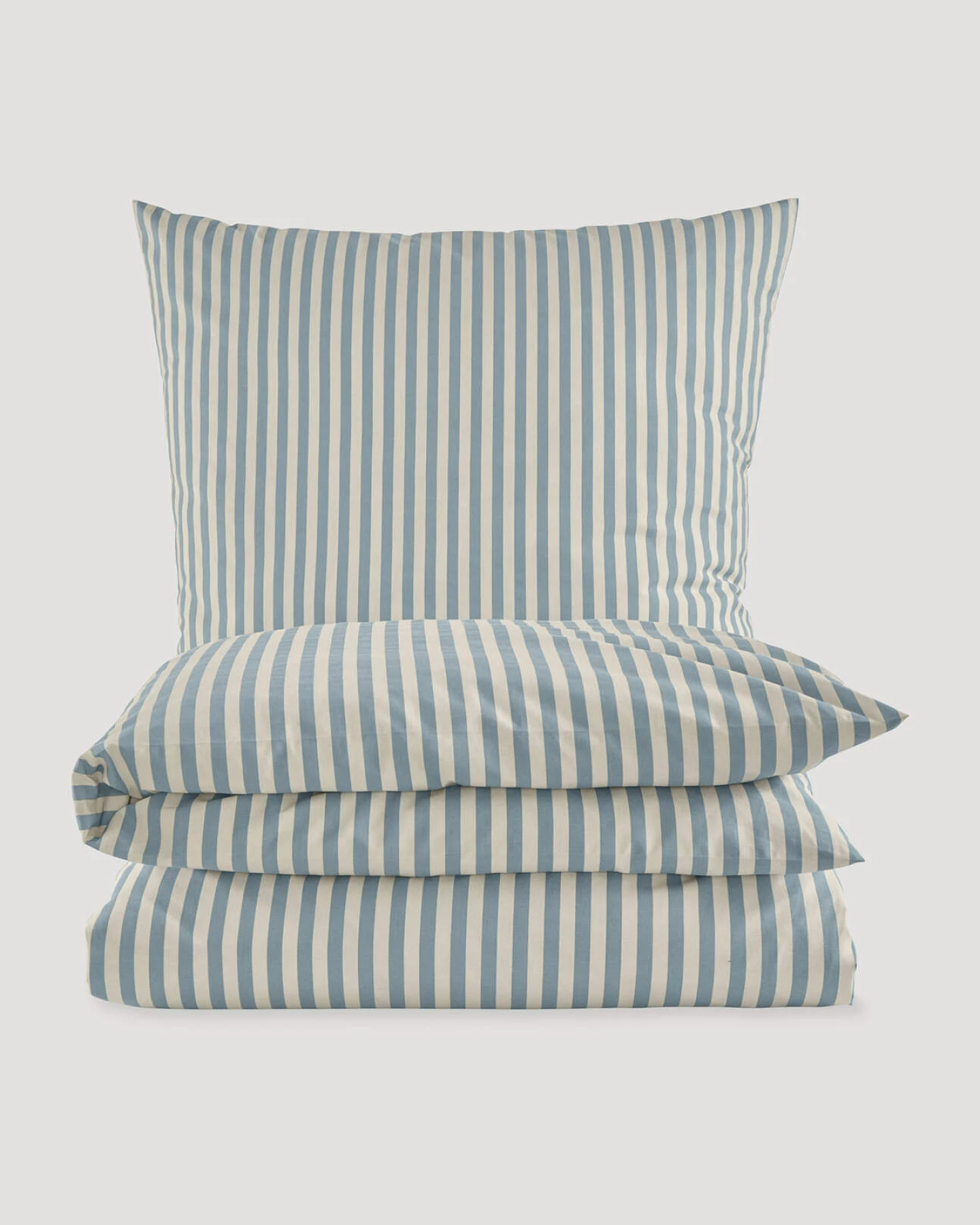 hessnatur Renforcé Bettwäsche Set HANNE aus Bio-Baumwolle - blau - Größe 155x220 / 80x80 cm – Ansicht 3