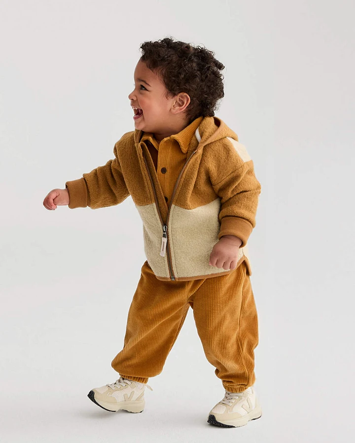 hessnatur Baby Cord Hose aus Bio-Baumwolle - braun - Größe 62/68