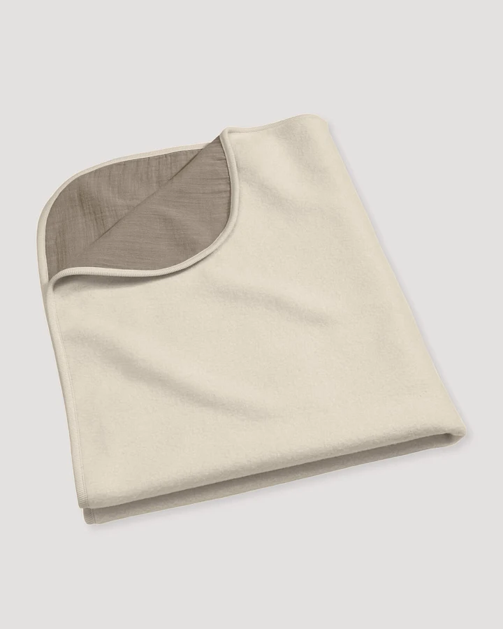 hessnatur Baby Wende-Decke Softfleece mit Musselin aus Bio-Baumwolle - natur - Größe 75x100 cm