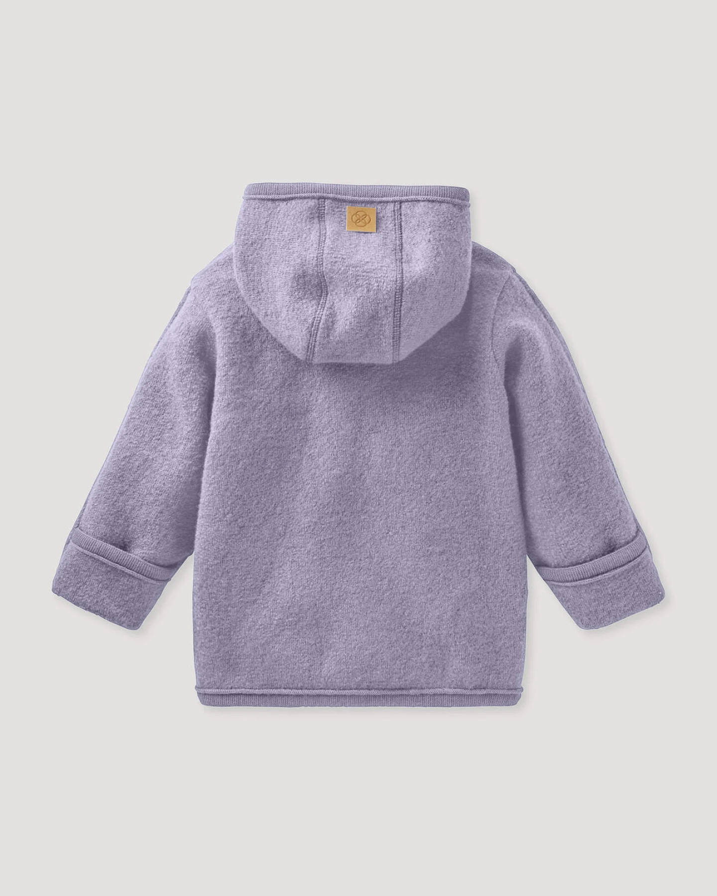 hessnatur Baby Wollwalk Jacke aus Bio-Merinowolle - lila - Größe 98/104 – Ansicht 2