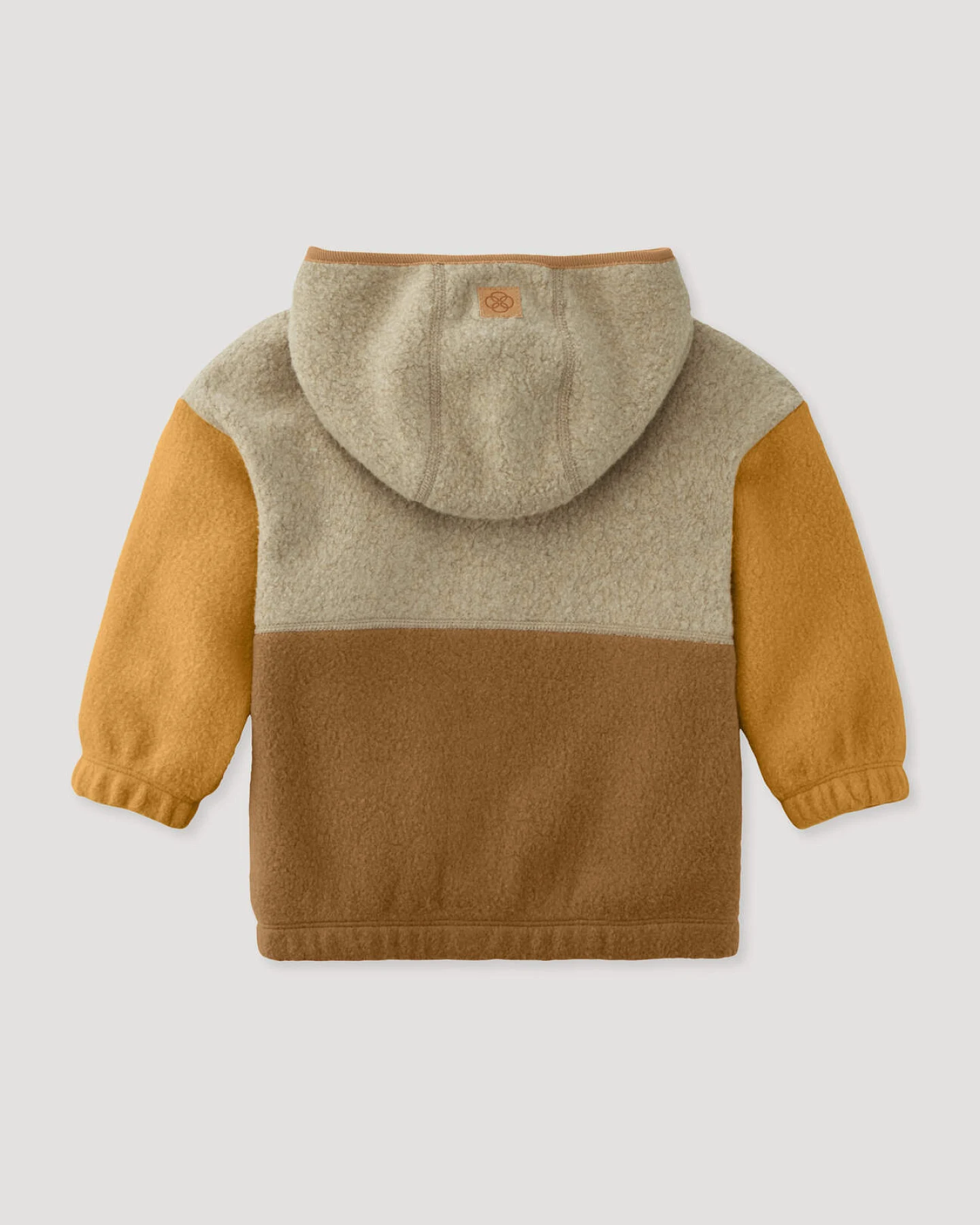 hessnatur Baby Fleece Jacke aus Bio-Baumwolle - orange - Größe 74/80 – Ansicht 2