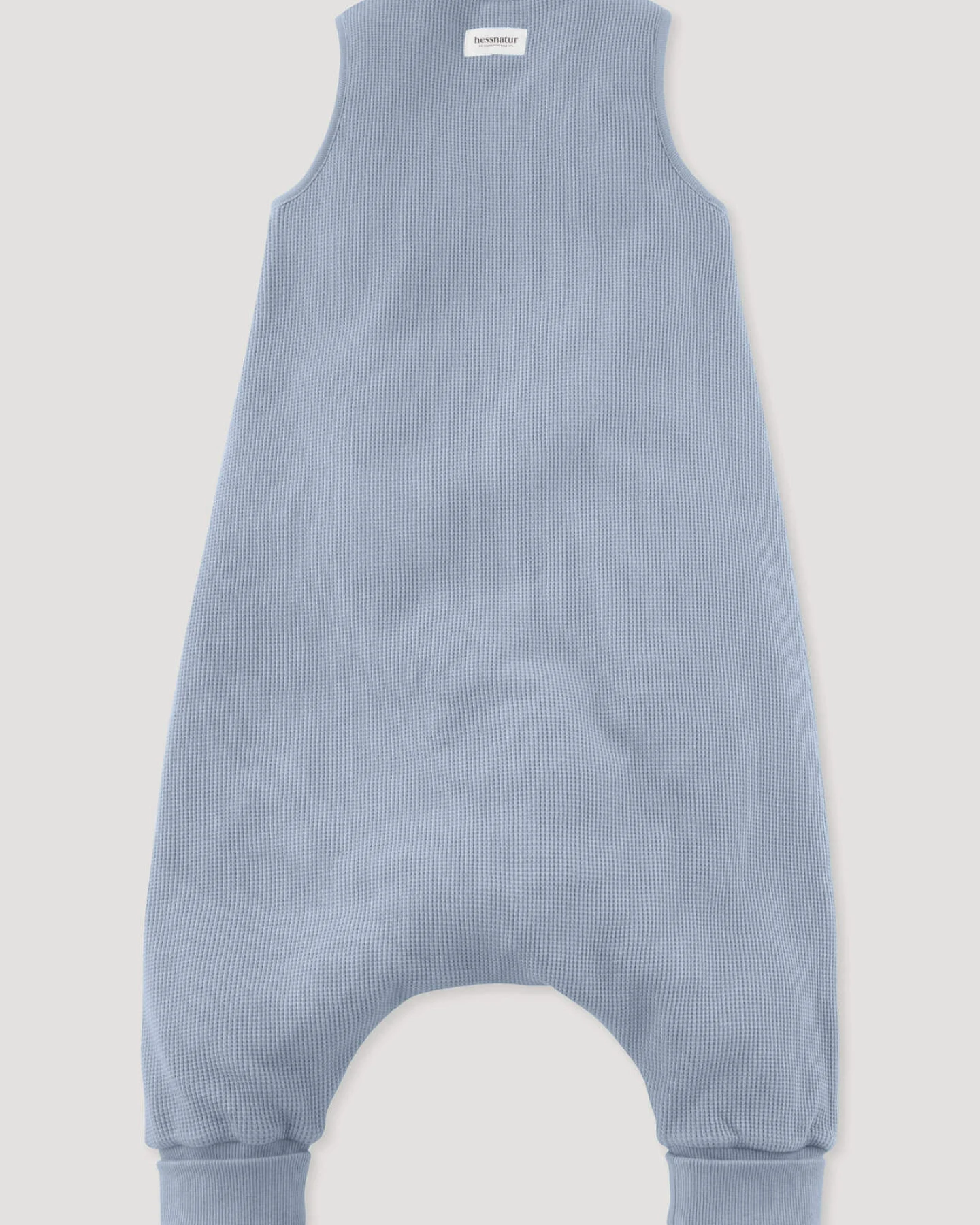 hessnatur Baby Piquee Schlafsack aus Bio-Baumwolle - blau - Größe 80cm – Ansicht 2