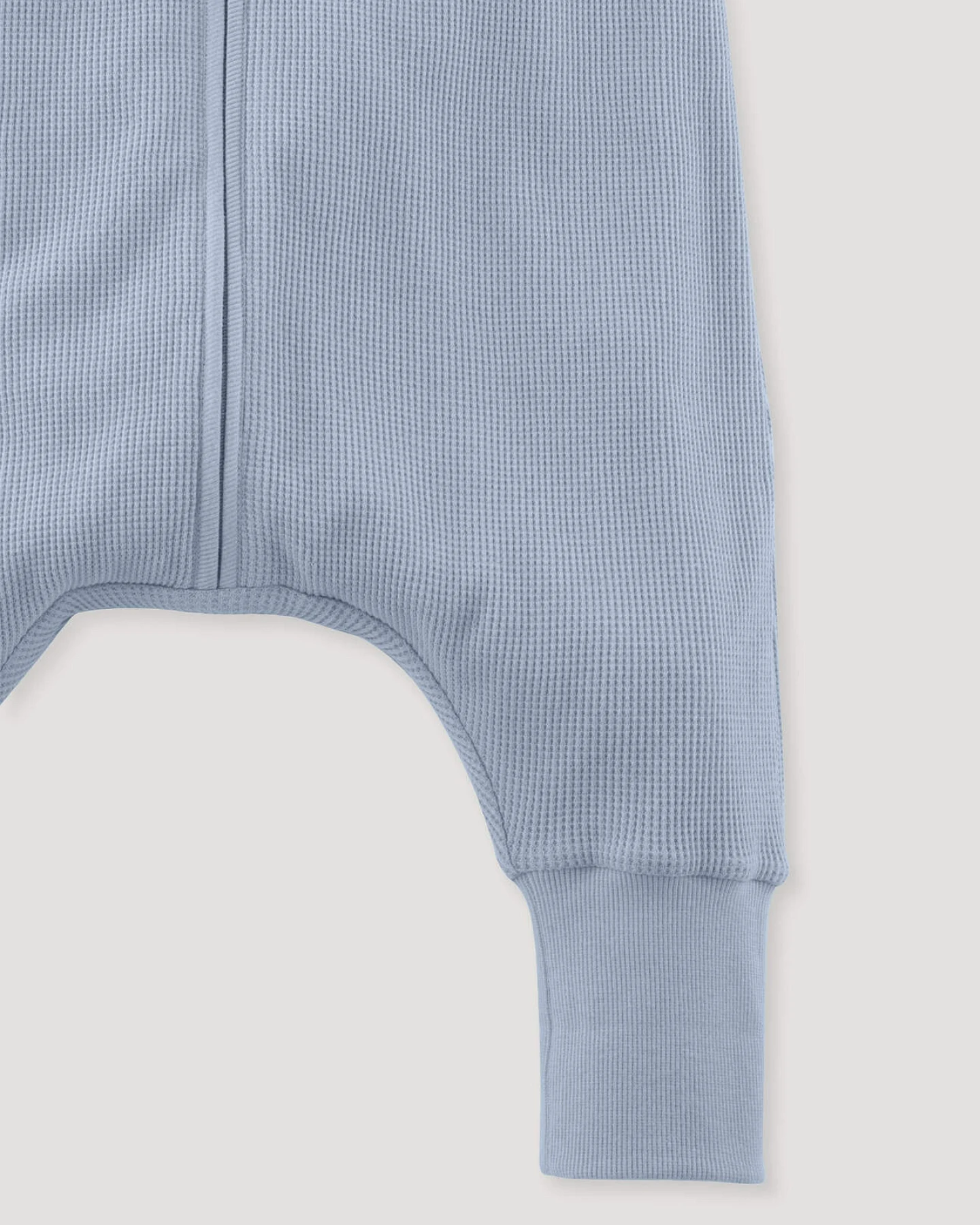 hessnatur Baby Piquee Schlafsack aus Bio-Baumwolle - blau - Größe 110cm – Ansicht 3