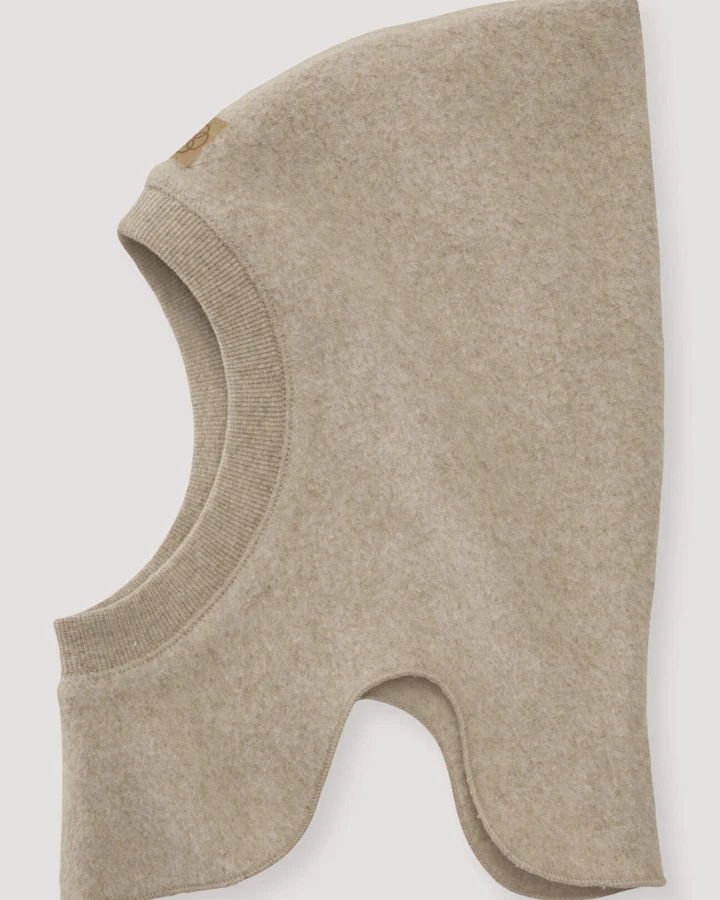 hessnatur Baby Softfleece Mütze aus Bio-Baumwolle - beige - Größe 41/43