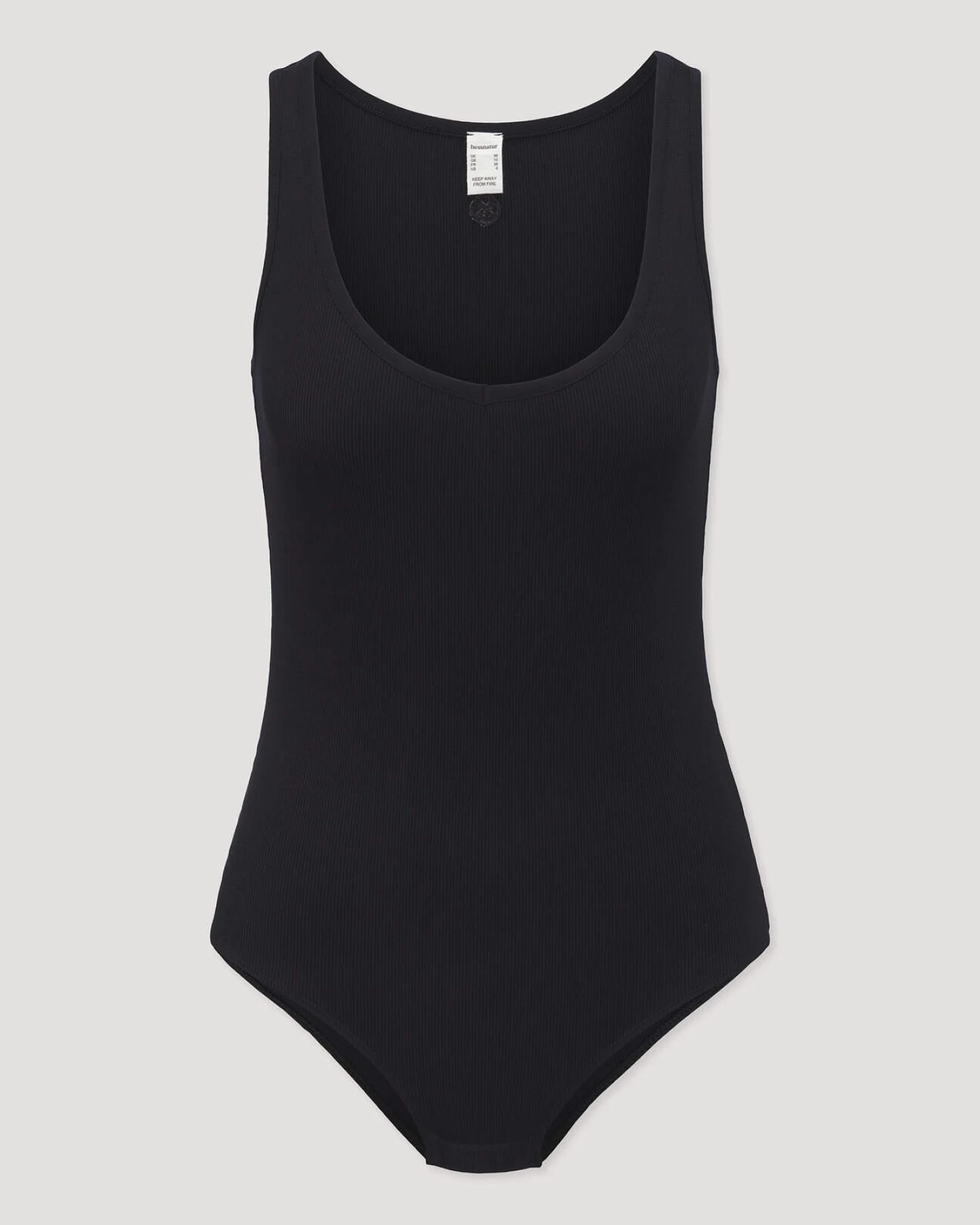 hessnatur Damen Body SOFT RIB aus Bio-Baumwolle - schwarz - Größe 40 – Ansicht 4
