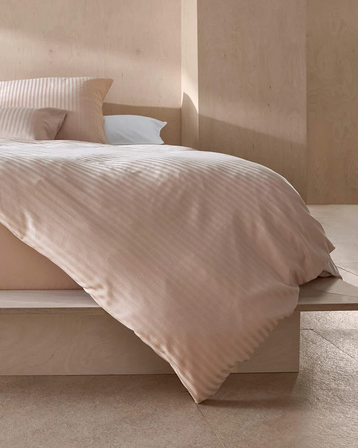 hessnatur Bettwäsche Set SILKY TOUCH aus TENCEL™ Lyocell und Bio-Baumwolle - rosa - Größe 135x200 / 40x80 cm