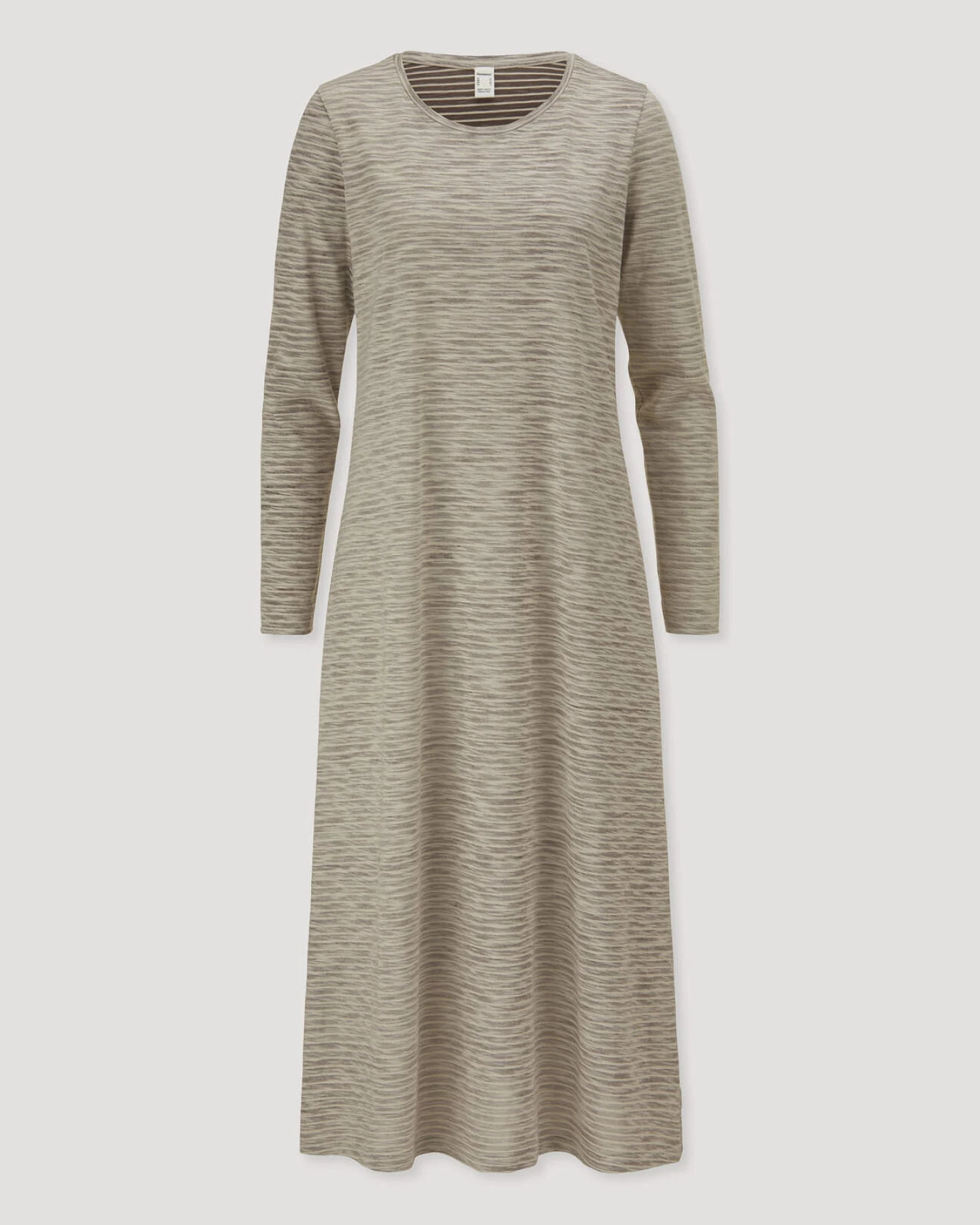 hessnatur Damen Slub Nachthemd Regular aus TENCEL™ Modal mit Bio-Baumwolle - braun - Größe 34 – Ansicht 3