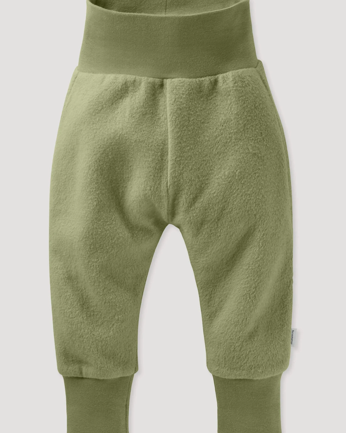 hessnatur Baby Softfleece Hose aus Bio-Baumwolle - grün - Größe 98/104 – Ansicht 3