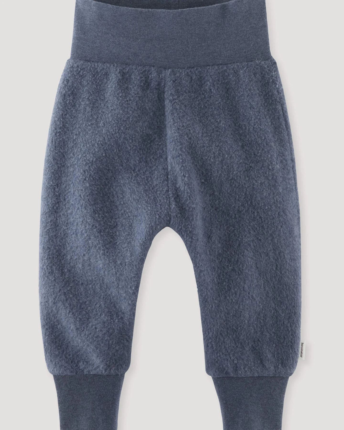 hessnatur Baby Softfleece Hose aus Bio-Baumwolle - blau - Größe 62/68 – Ansicht 4