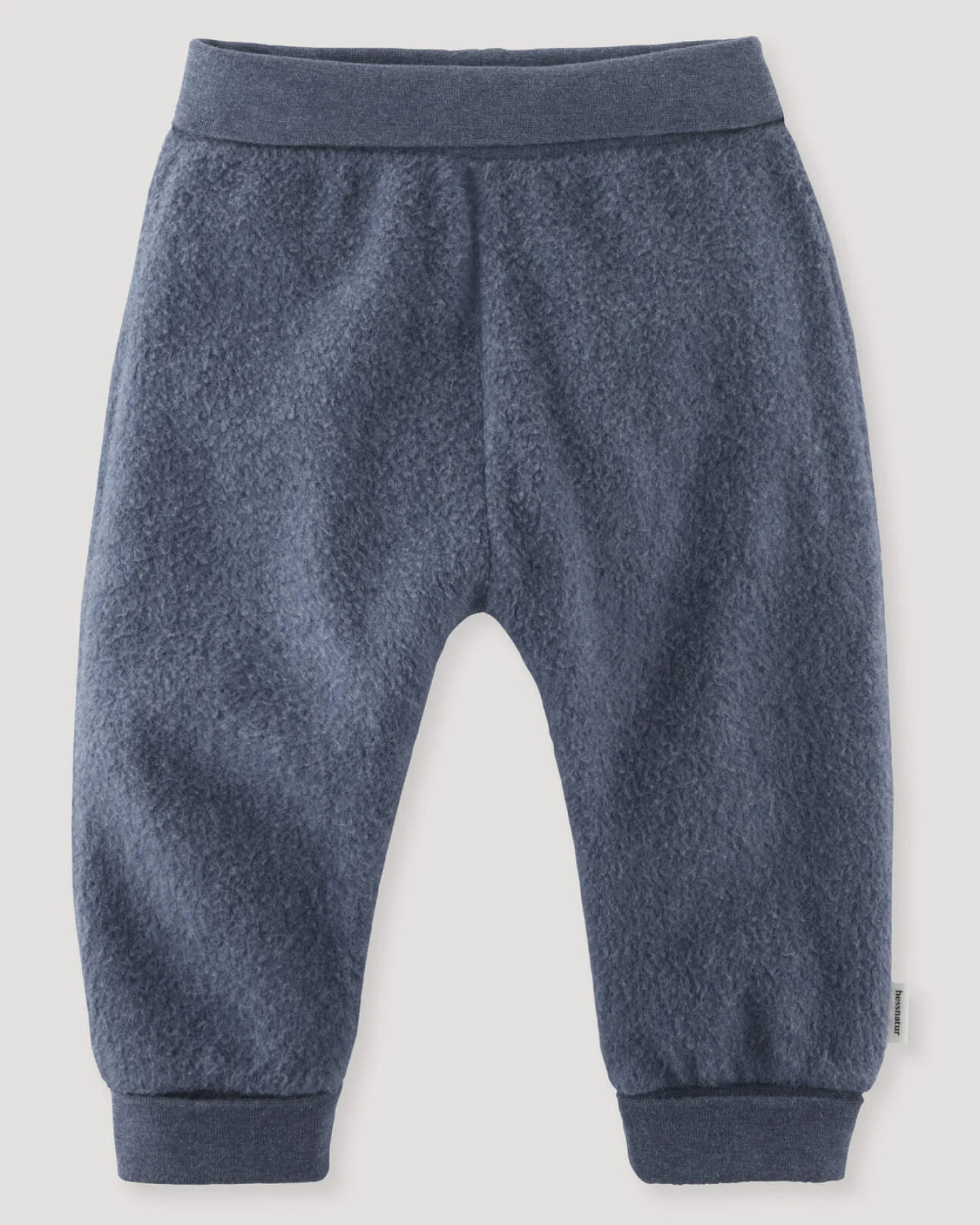 hessnatur Baby Softfleece Hose aus Bio-Baumwolle - blau - Größe 86/92 – Ansicht 2
