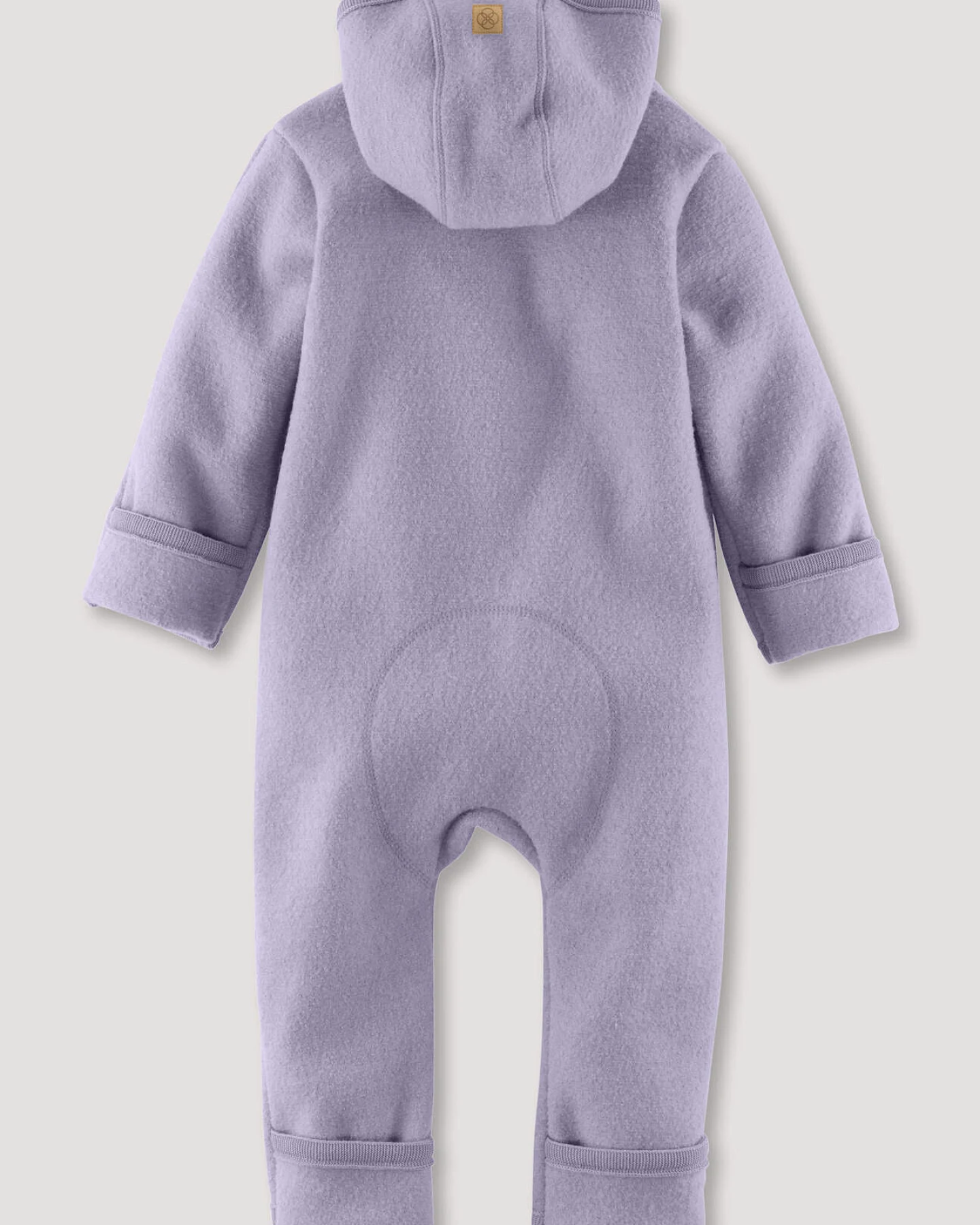 hessnatur Baby Wollwalk Overall aus Bio-Merinowolle - lila - Größe 74/80 – Ansicht 2