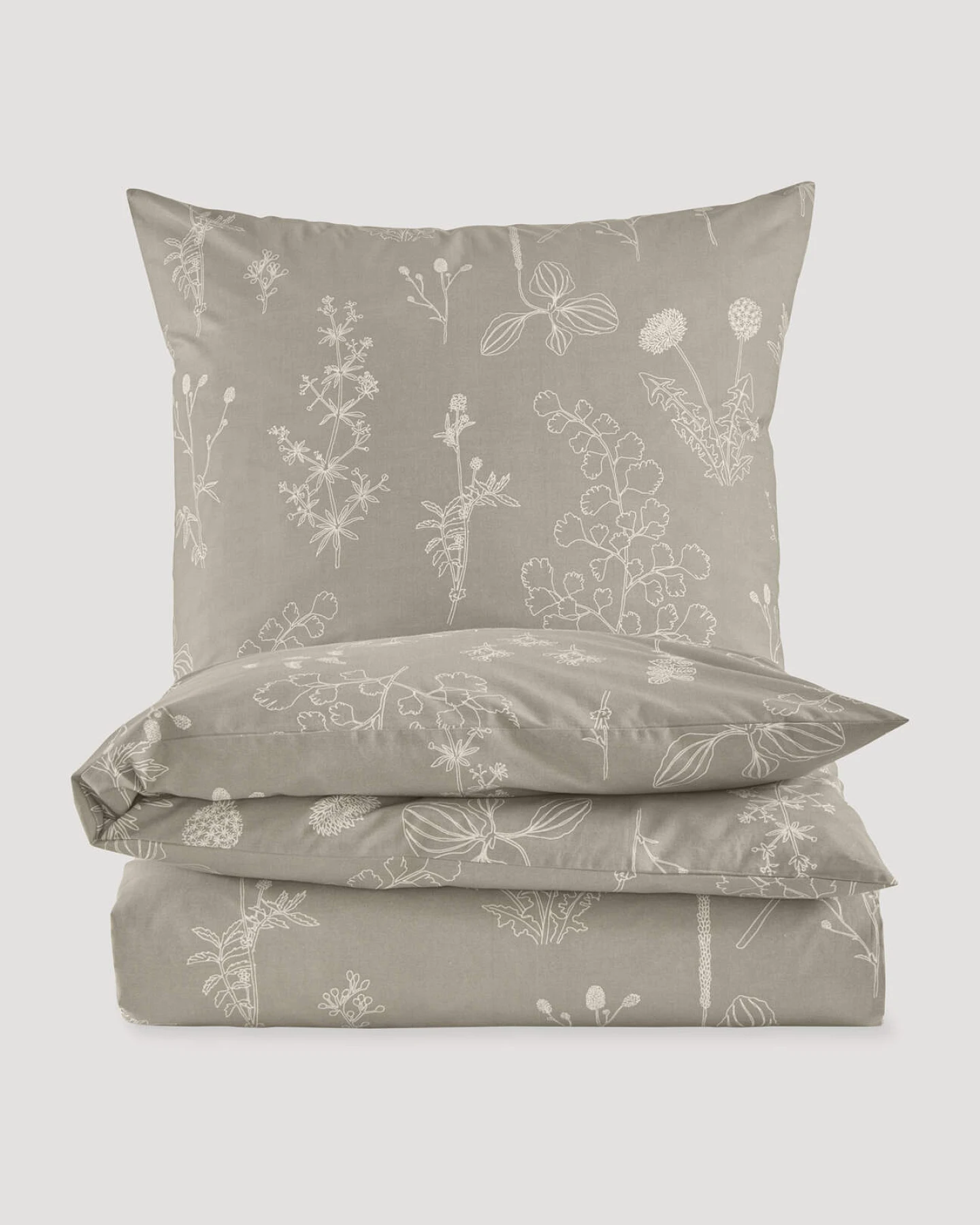 hessnatur Renforcé Bettwäsche-Set LONNO aus Bio-Baumwolle - beige - Größe 155x220 / 80x80 cm – Ansicht 3