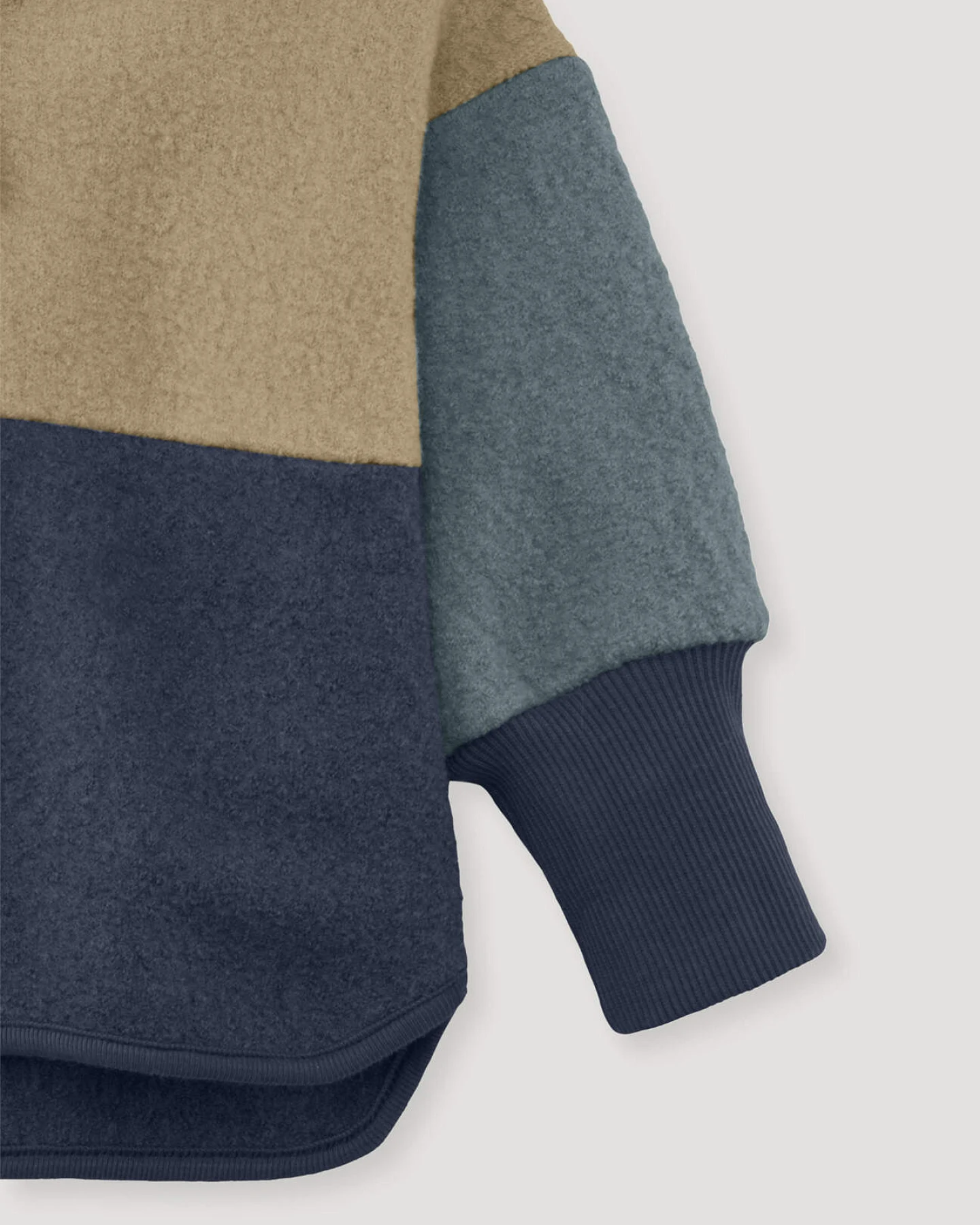 hessnatur Baby Walkjacke aus Bio-Merinowolle - blau - Größe 62/68 – Ansicht 3