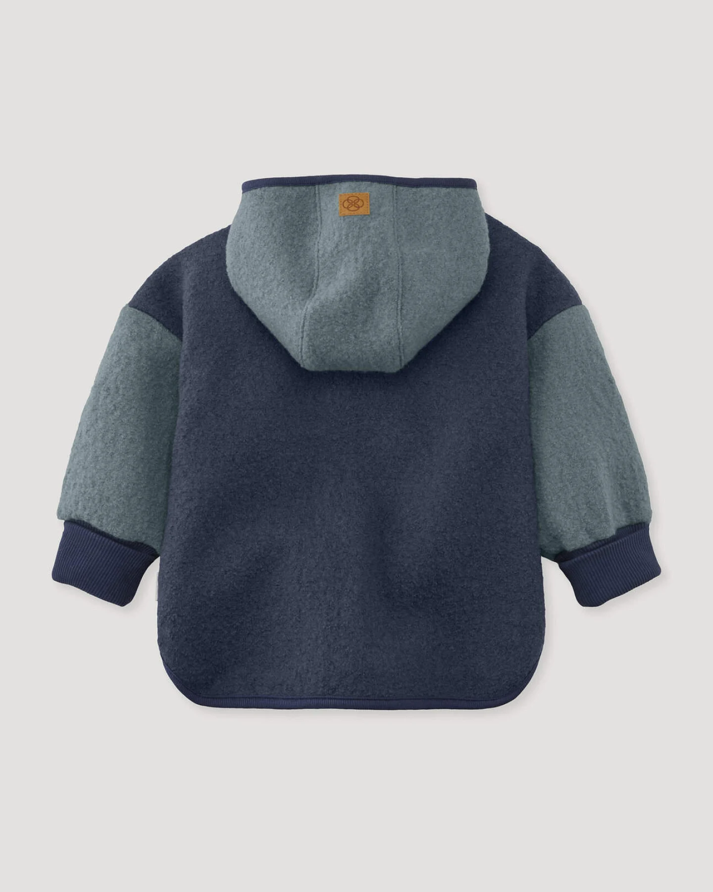 hessnatur Baby Walkjacke aus Bio-Merinowolle - blau - Größe 74/80 – Ansicht 2
