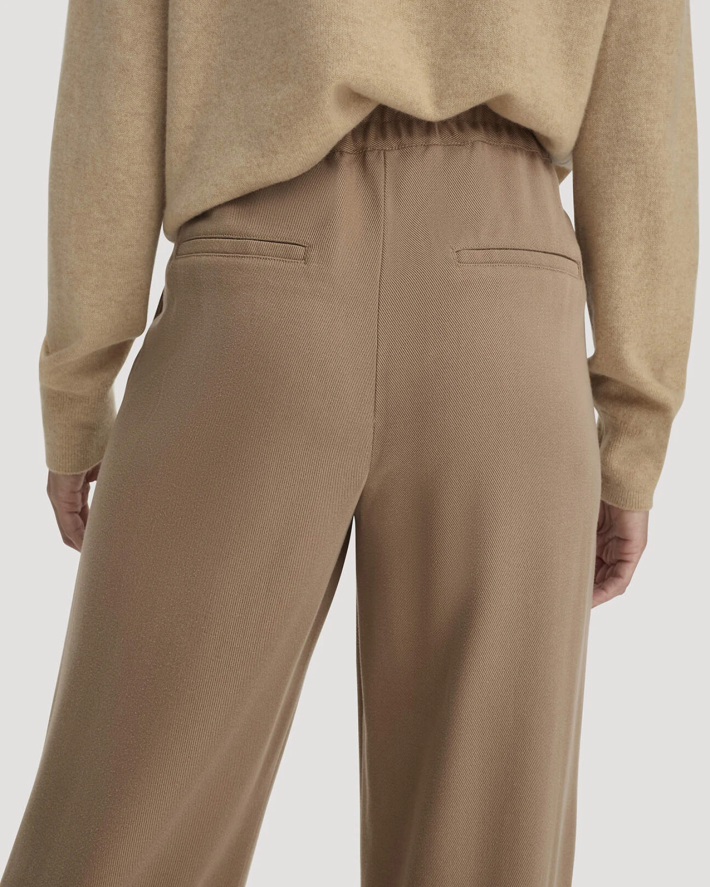hessnatur Damen Gewebe Hose Wide Leg aus TENCEL™ Lyocell - braun - Größe 34 – Ansicht 3