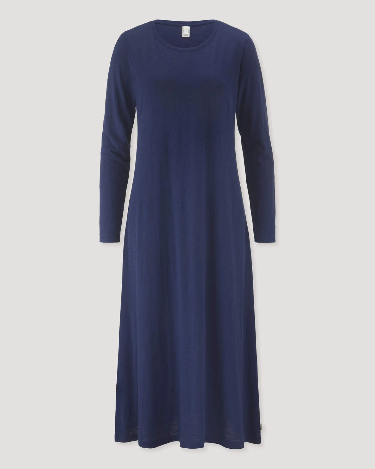 hessnatur Damen Slub Nachthemd Regular aus TENCEL™ Modal mit Bio-Baumwolle - blau - Größe 42 – Ansicht 3