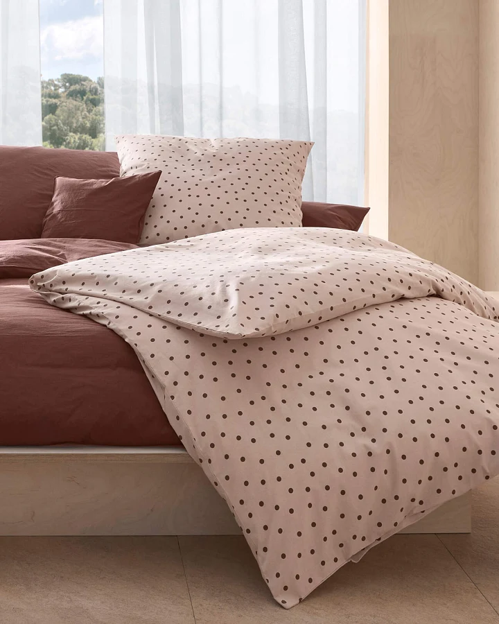 hessnatur Renforcé Bettwäsche Set AUDREY aus Bio-Baumwolle - rosa - Größe 135x200 / 40x80 cm