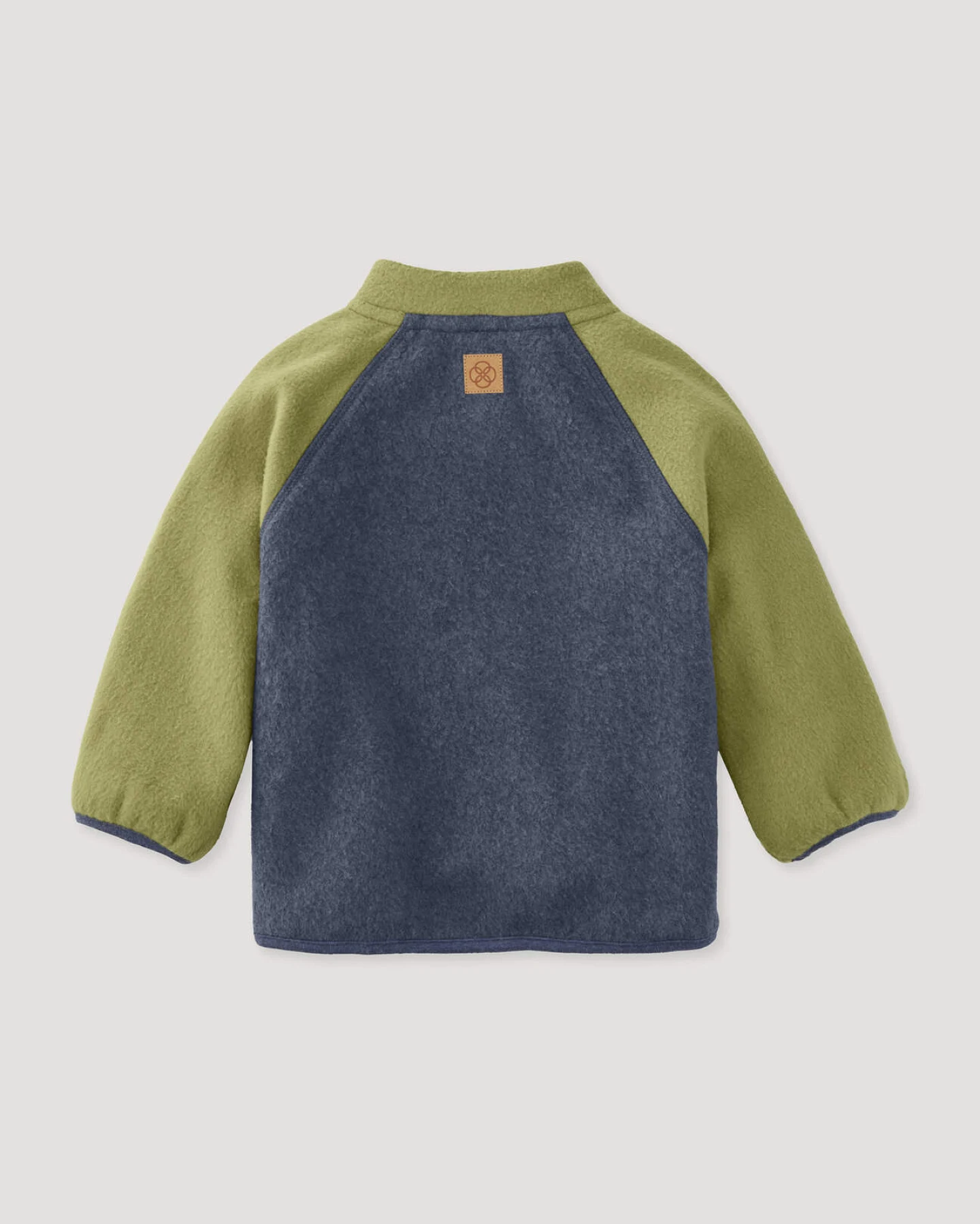 hessnatur Baby Softfleece Jacke aus Bio-Baumwolle - grün - Größe 98/104 – Ansicht 2