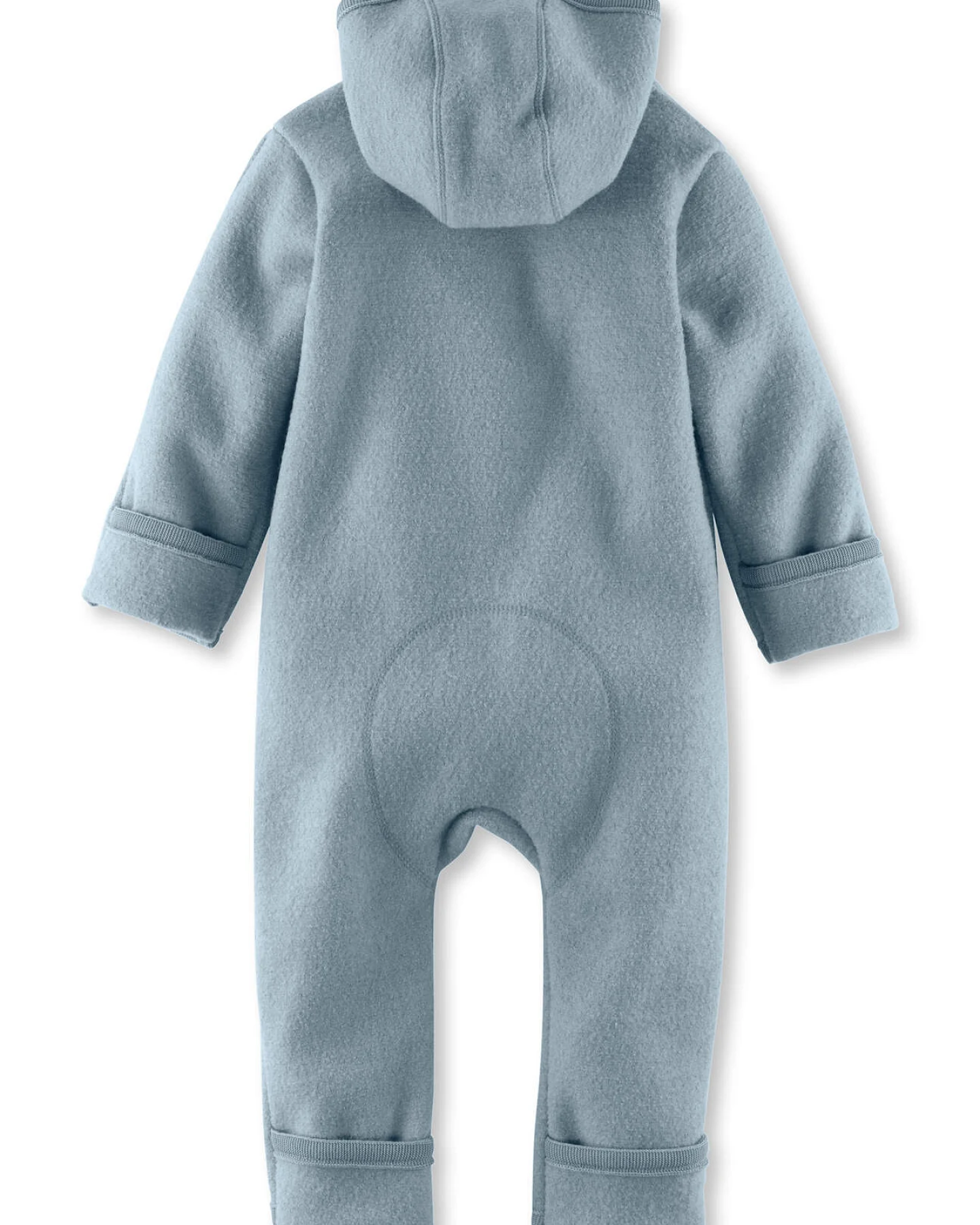 hessnatur Baby Wollwalk Overall aus Bio-Merinowolle - blau - Größe 74/80 – Ansicht 2