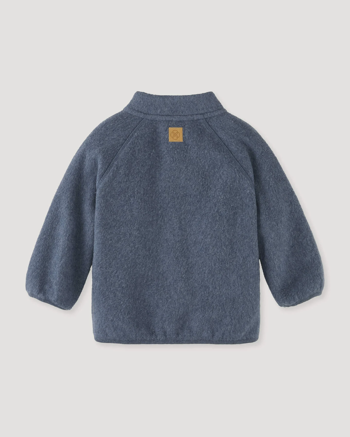 hessnatur Baby Softfleece Jacke aus Bio-Baumwolle - blau - Größe 50/56 – Ansicht 2