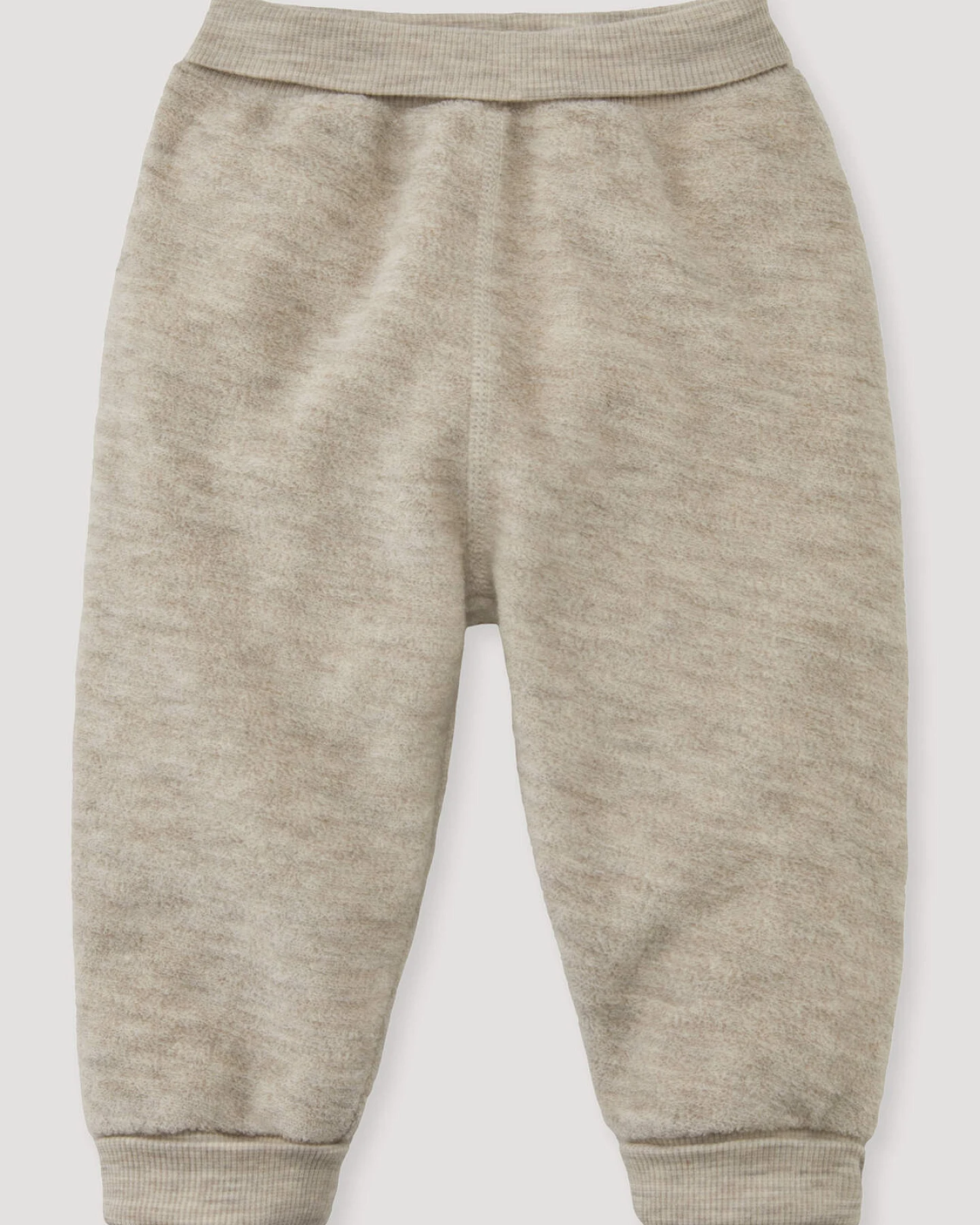 hessnatur Baby Wollfrottee Hose aus Bio-Merinowolle - beige - Größe 86/92 – Ansicht 2
