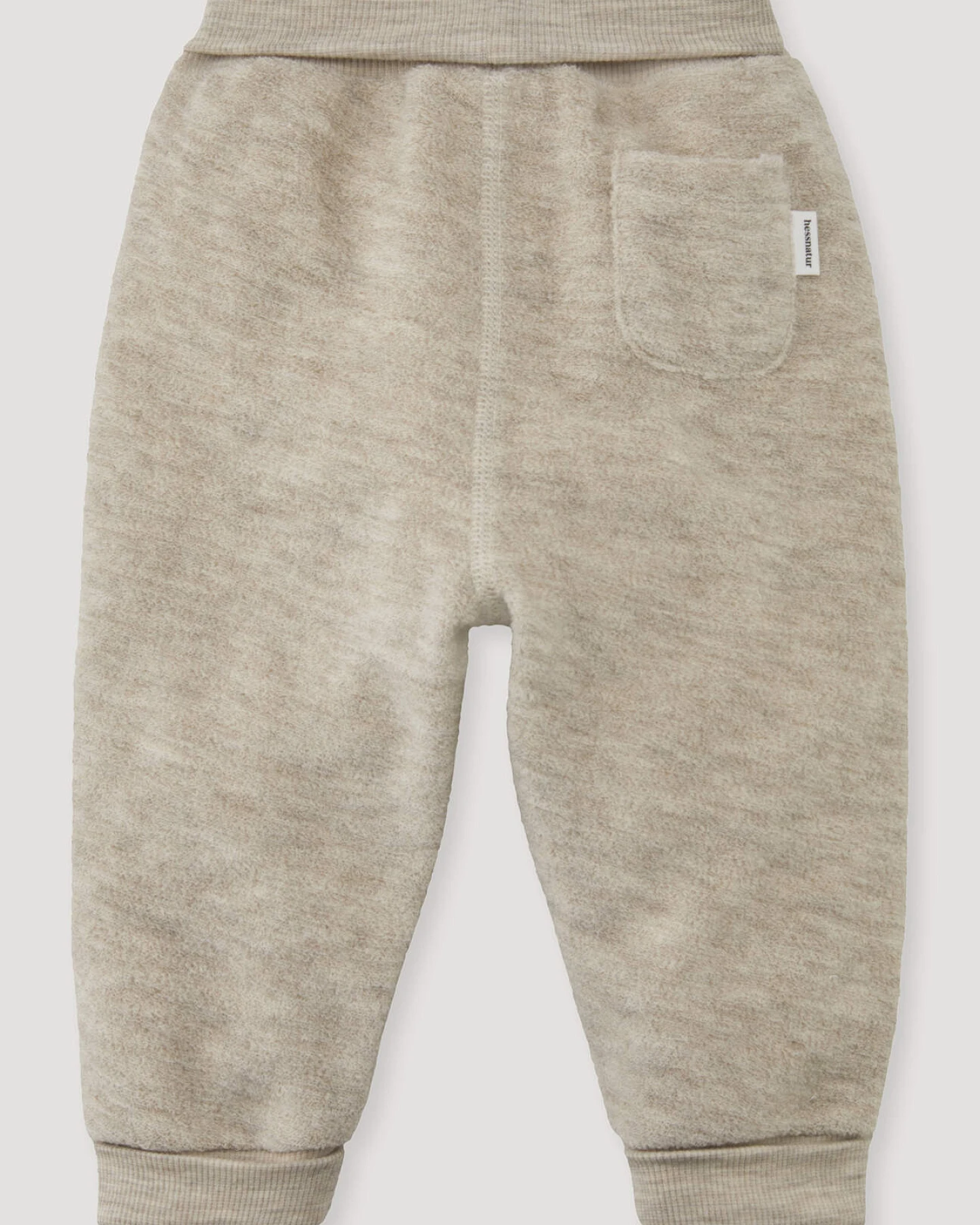 hessnatur Baby Wollfrottee Hose aus Bio-Merinowolle - beige - Größe 62/68 – Ansicht 3