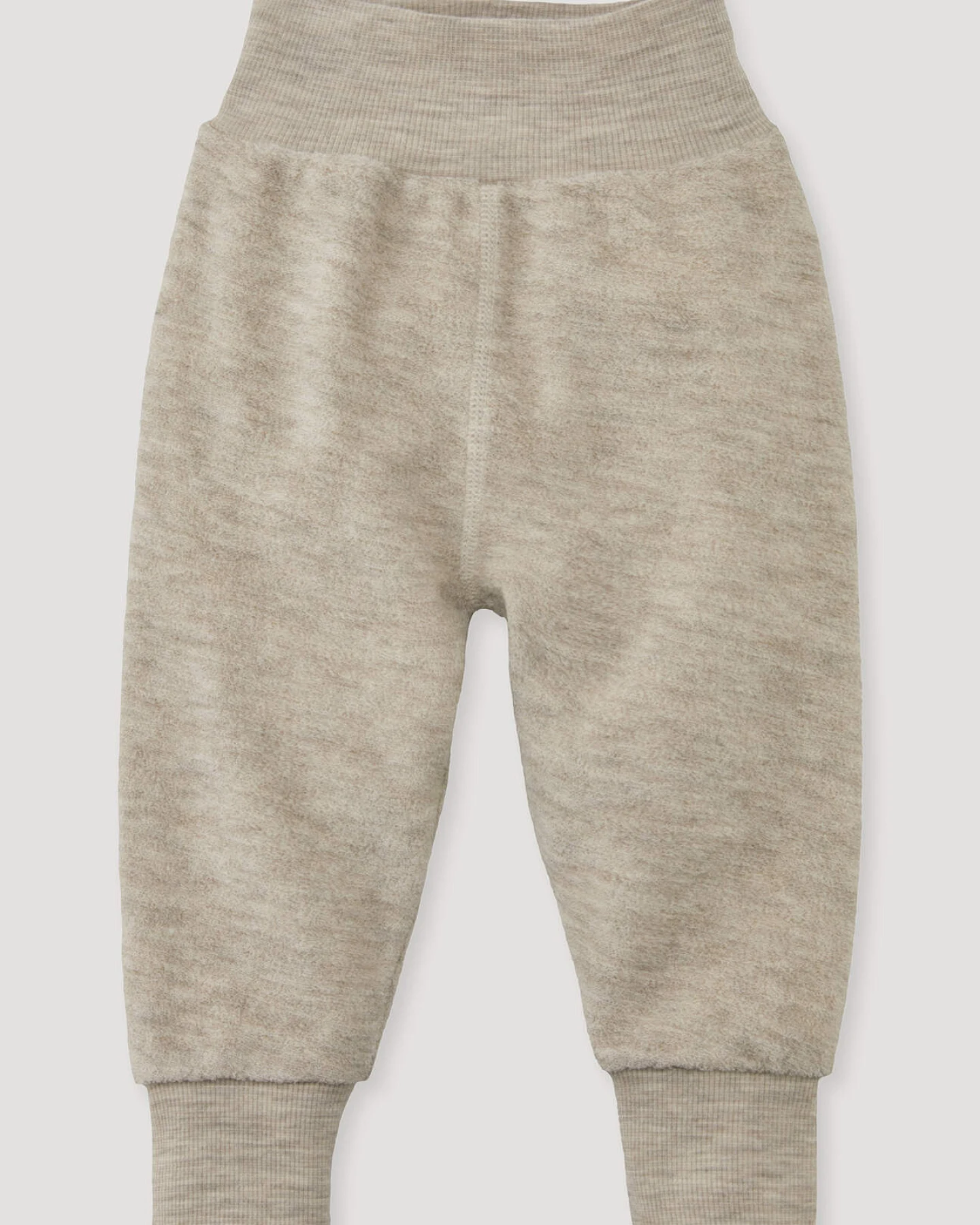 hessnatur Baby Wollfrottee Hose aus Bio-Merinowolle - beige - Größe 62/68 – Ansicht 4