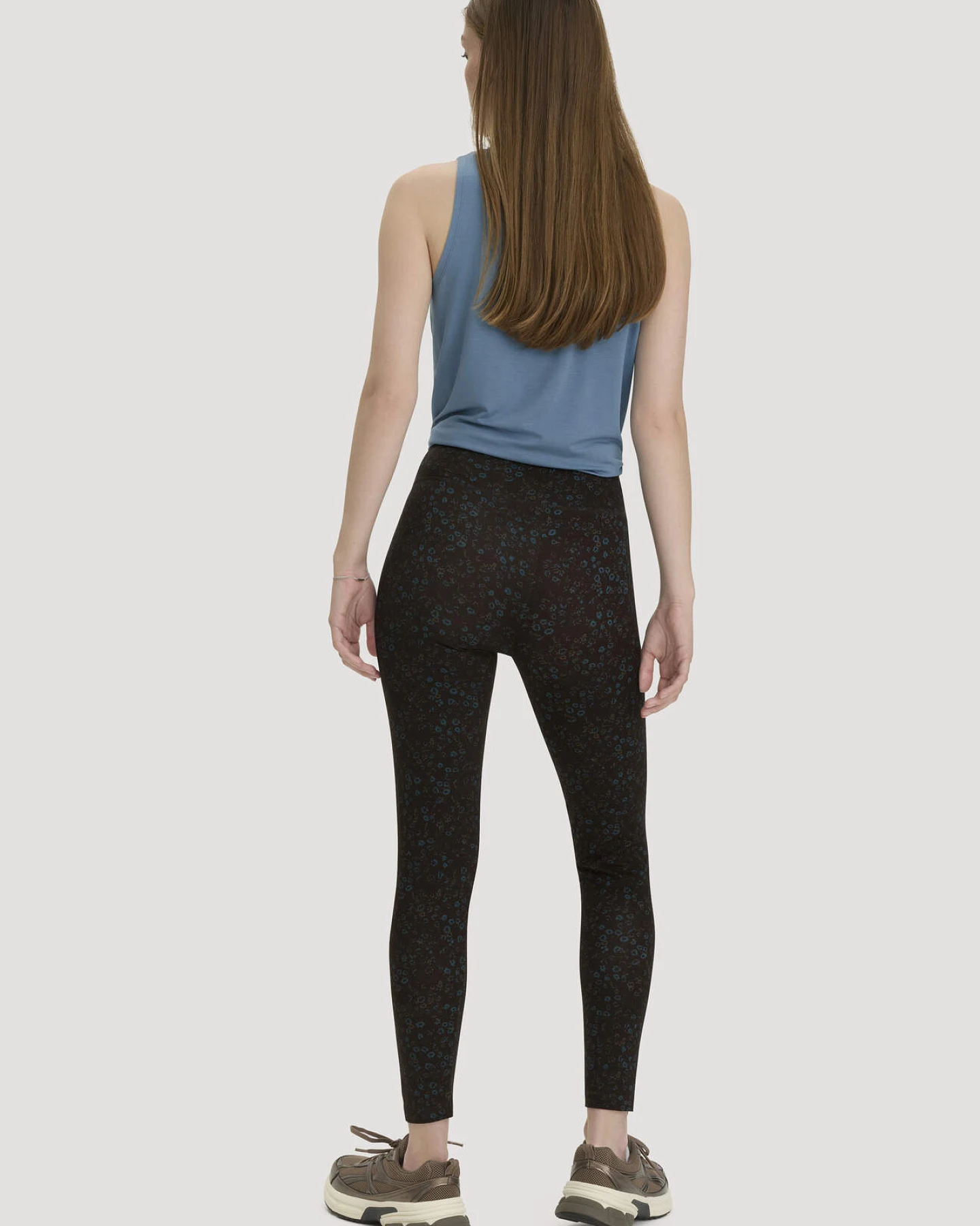 hessnatur Loungewear Leggings Medium Cut ACTIVE LIGHT aus Bio-Baumwolle - blau - Größe XL – Ansicht 2