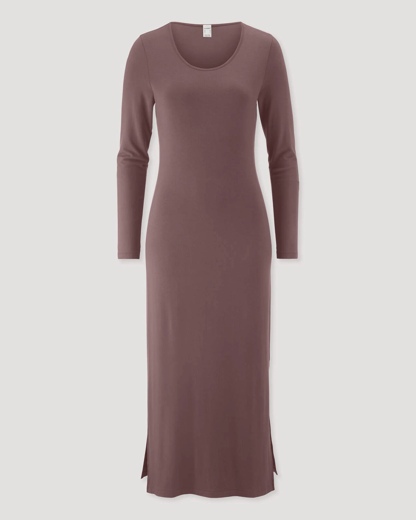 hessnatur Damen Nachthemd PURE FLOW aus TENCEL™ Modal - braun - Größe 34 – Ansicht 3