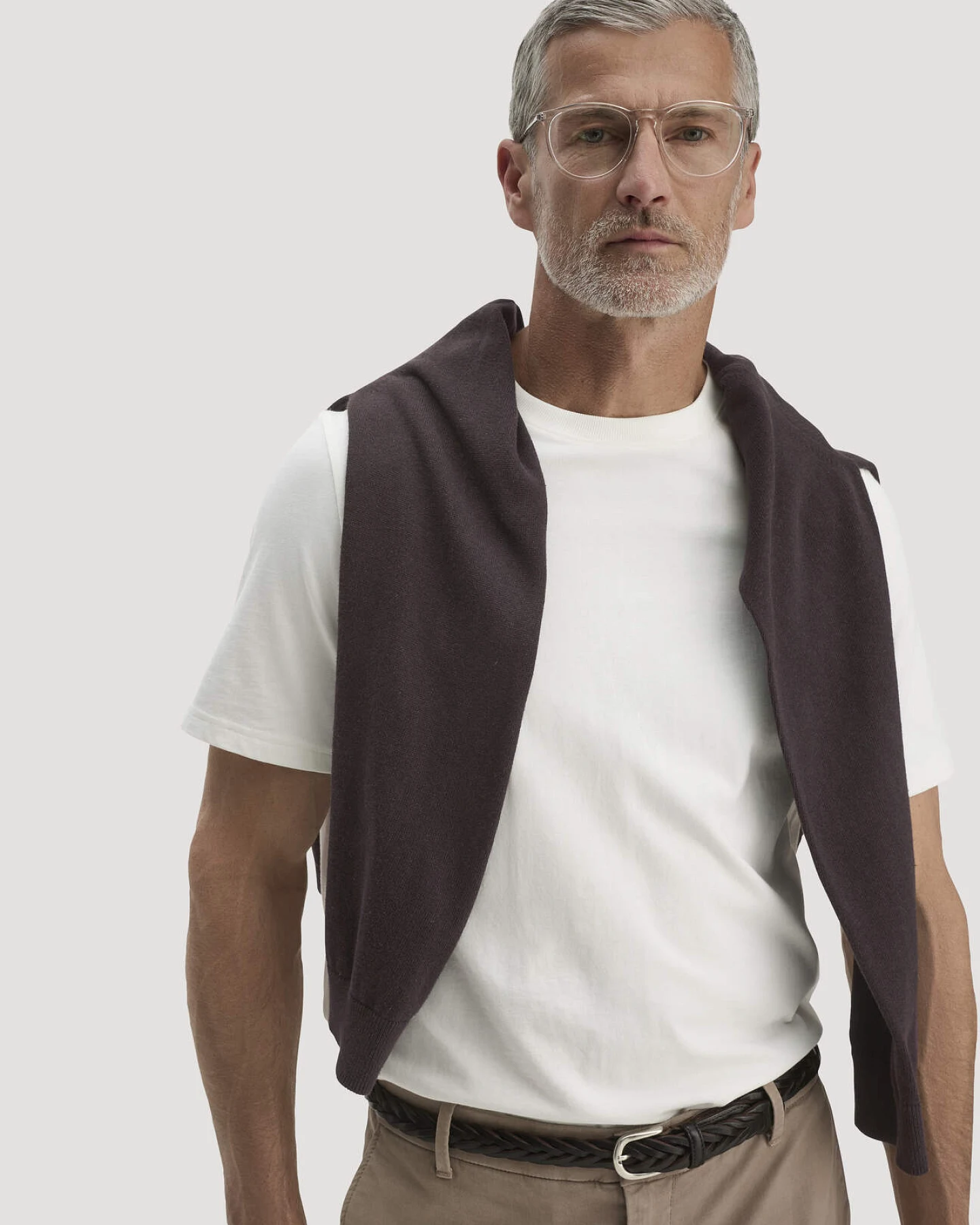 hessnatur Herren Heavy Jersey Shirt Relaxed aus Bio-Baumwolle - weiß - Größe 56 – Ansicht 4