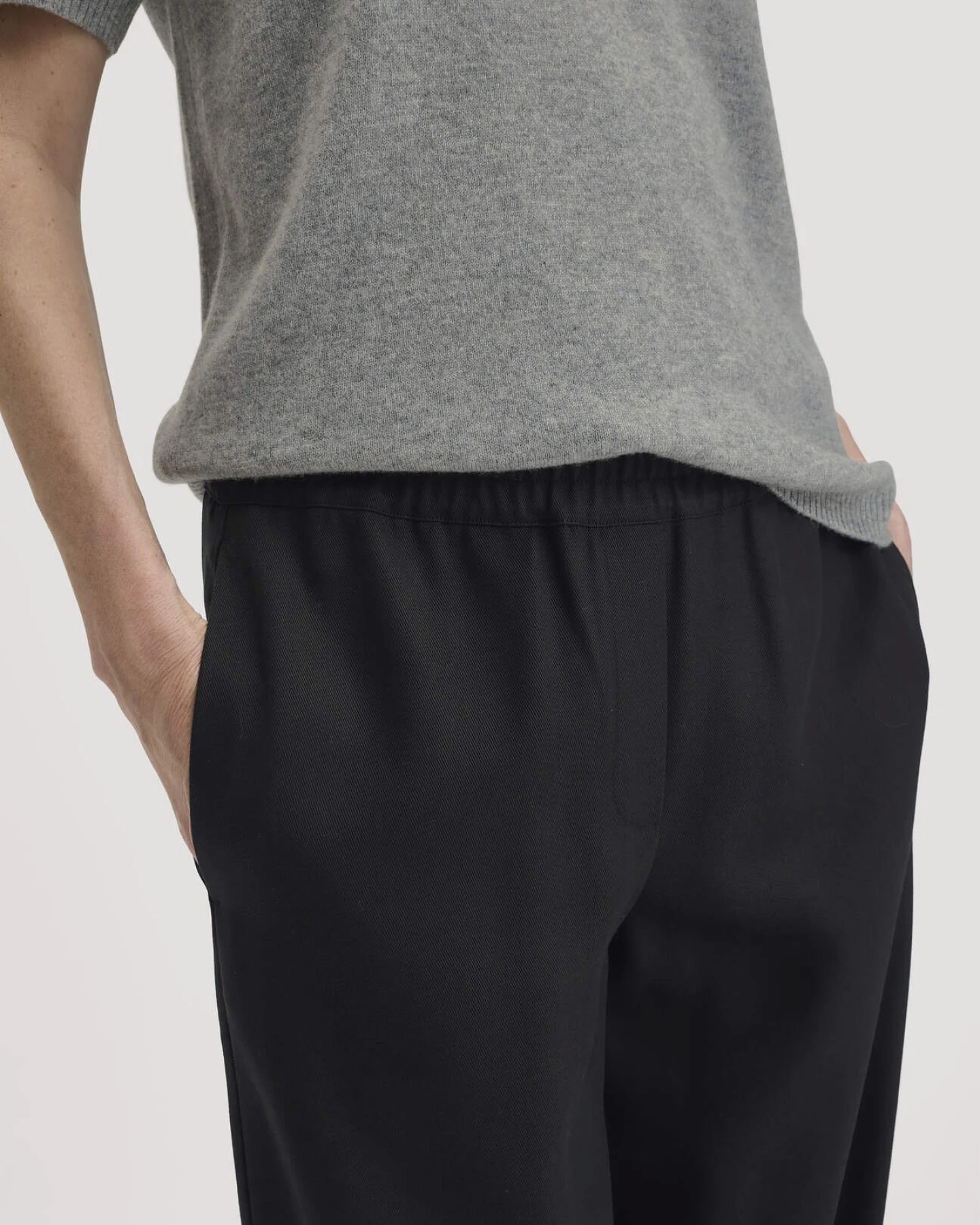 hessnatur Damen Gewebe Hose Wide Leg aus TENCEL™ Lyocell - schwarz - Größe 42 – Ansicht 3