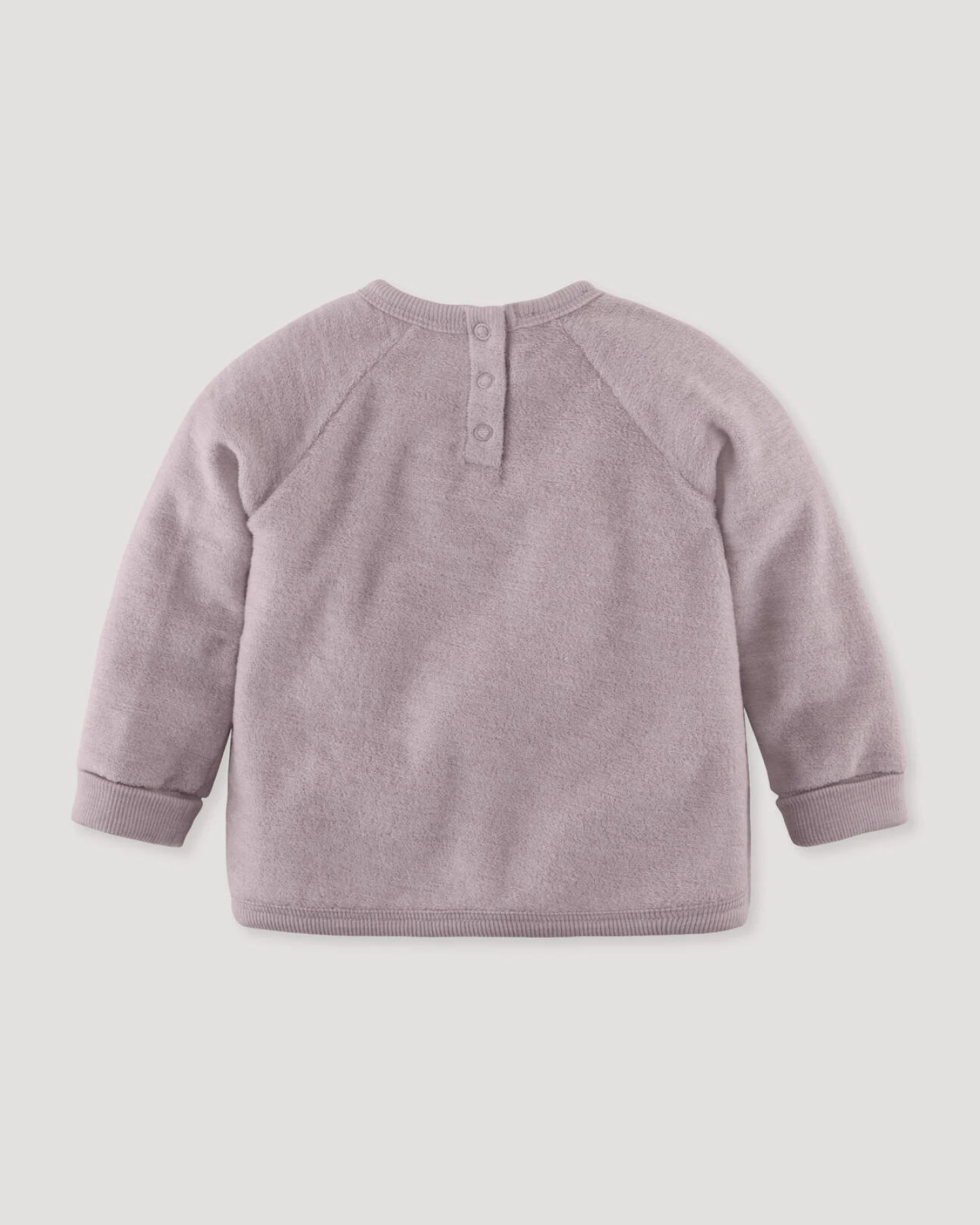 hessnatur Baby Wollfrottee Sweatshirt Raglan aus Bio-Merinowolle - rosa - Größe 50/56 – Ansicht 2